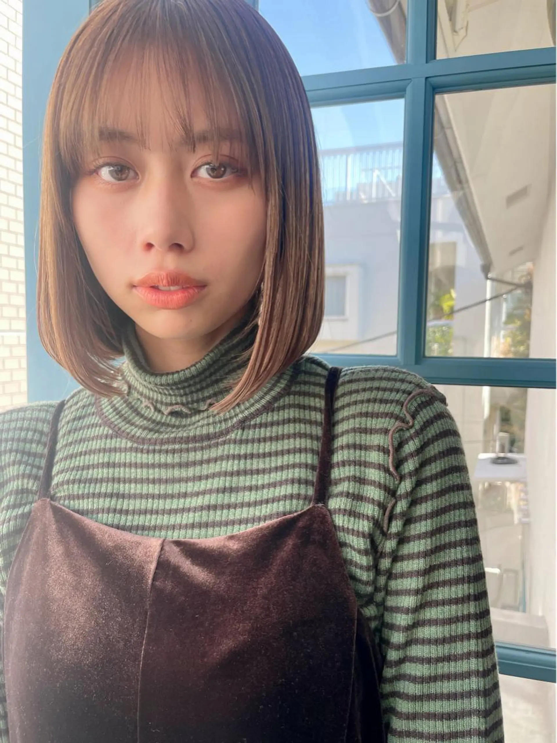 ショート カラー 顔周りカット× 髪質改善【リョウ】のヘアスタイル