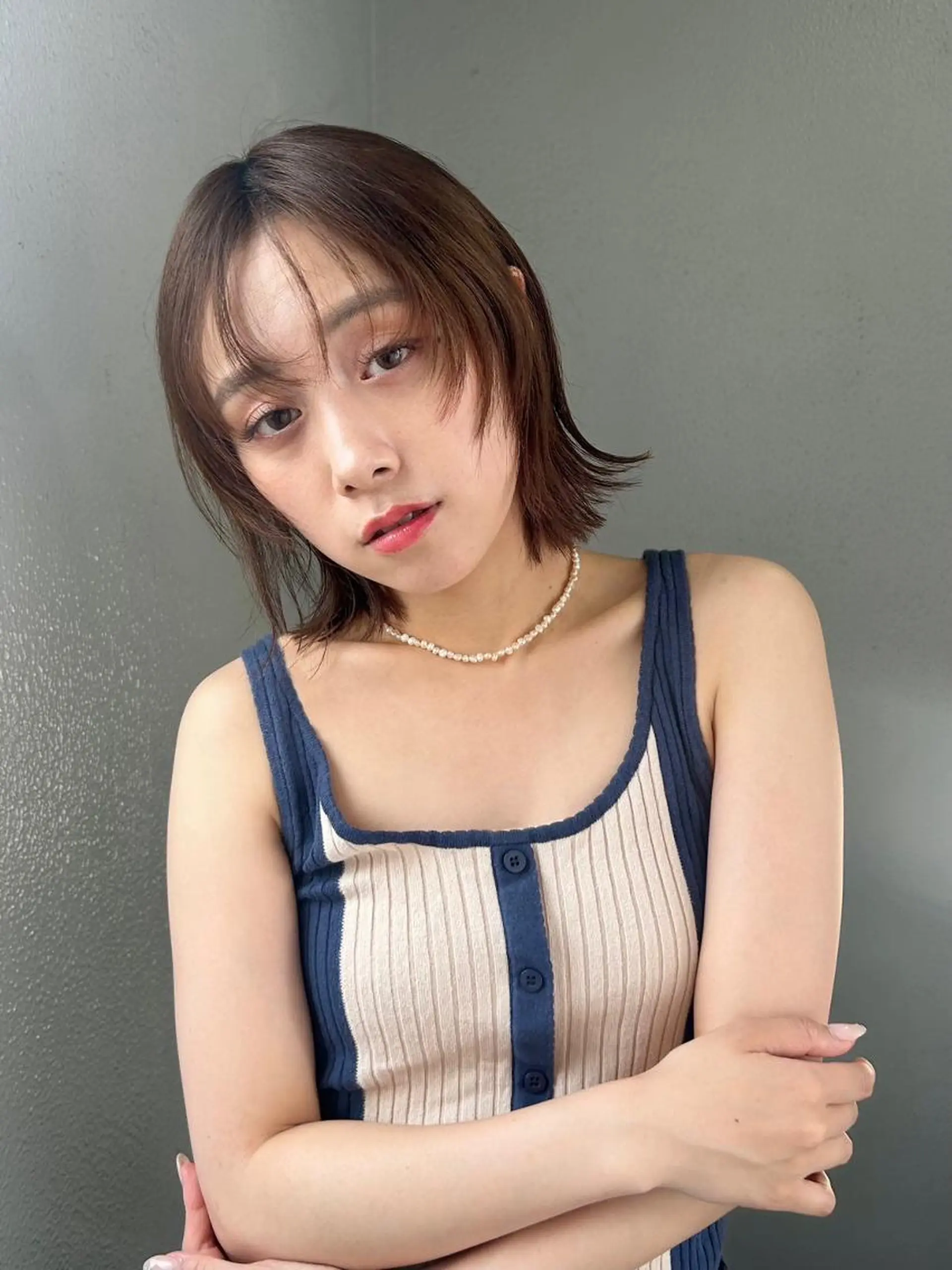 カラー ショート カット ヘアカラー トリートメント 🌼U24 ヘアデザインラボのヘアスタイル