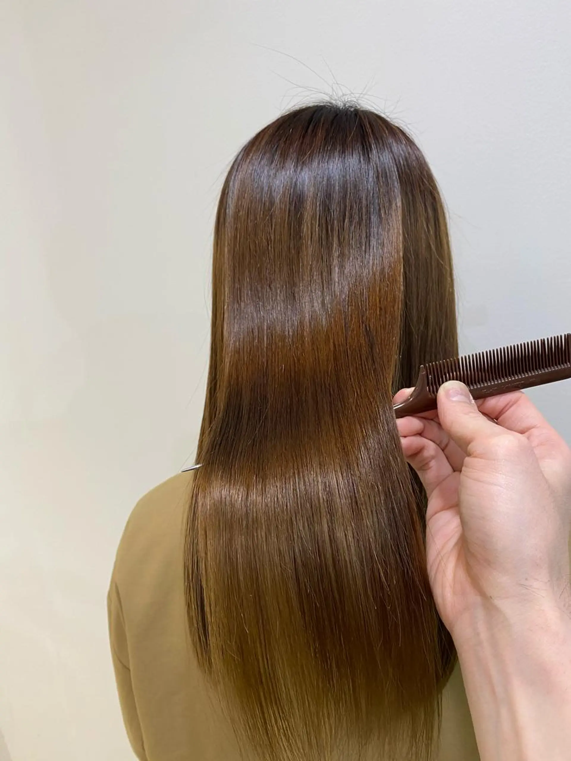 ロング 髪質改善 縮毛矯正 トリートメント 酸熱トリートメント 縮毛矯正 トリートメント コテ巻き風パーマ/ 髪質改善/河島恭平のヘアスタイル