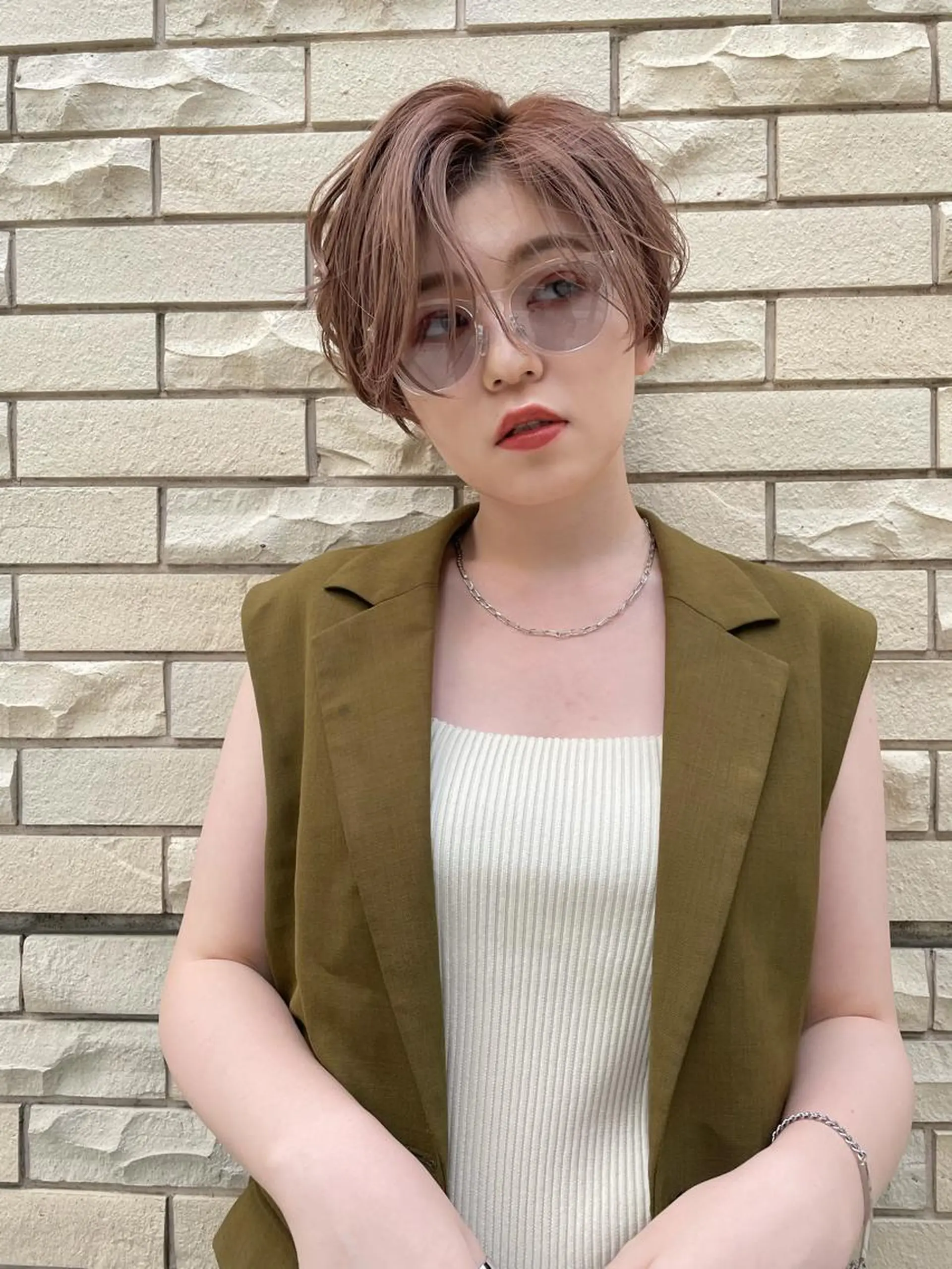 ショート カラー ハンサムショート ショートヘア カット ヘアカラー トリートメント 髪質改善/ブリーチ 田代 龍我のヘアスタイル