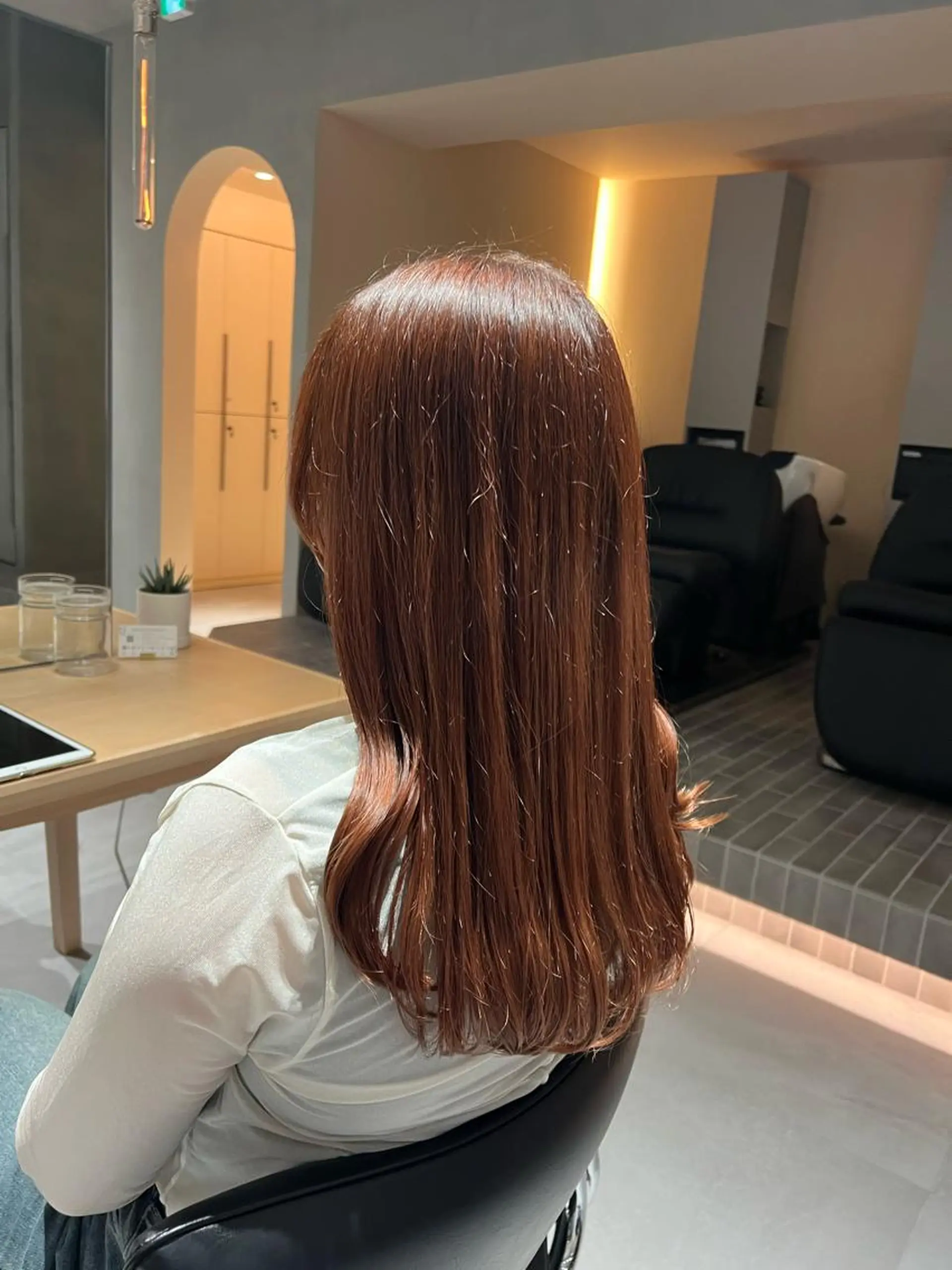 ロング ピンクブラウン カラーお任せ下さい ✨️おかだまなみのヘアスタイル