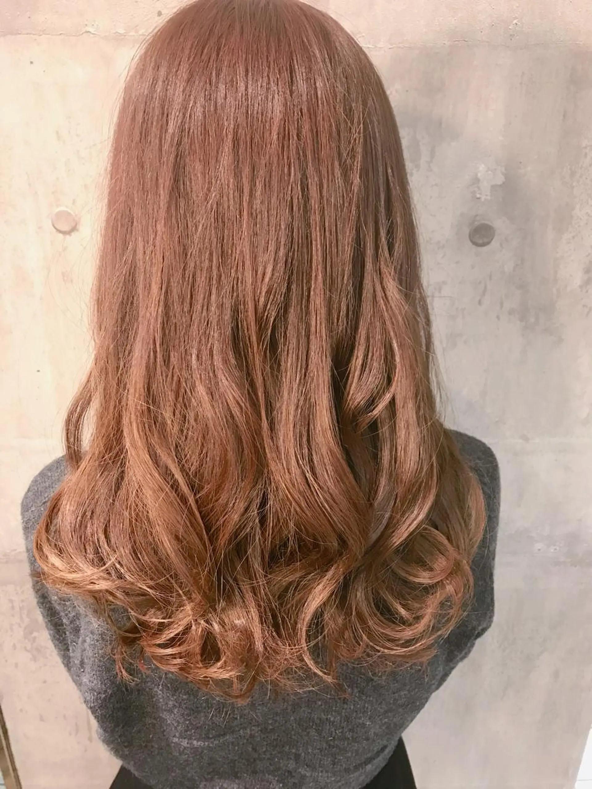 セミロング カラー ベージュカラー 透明感カラー ピンクカラー ピンクベージュ カット ヘアカラー トリートメント 田室 和幸のヘアスタイル
