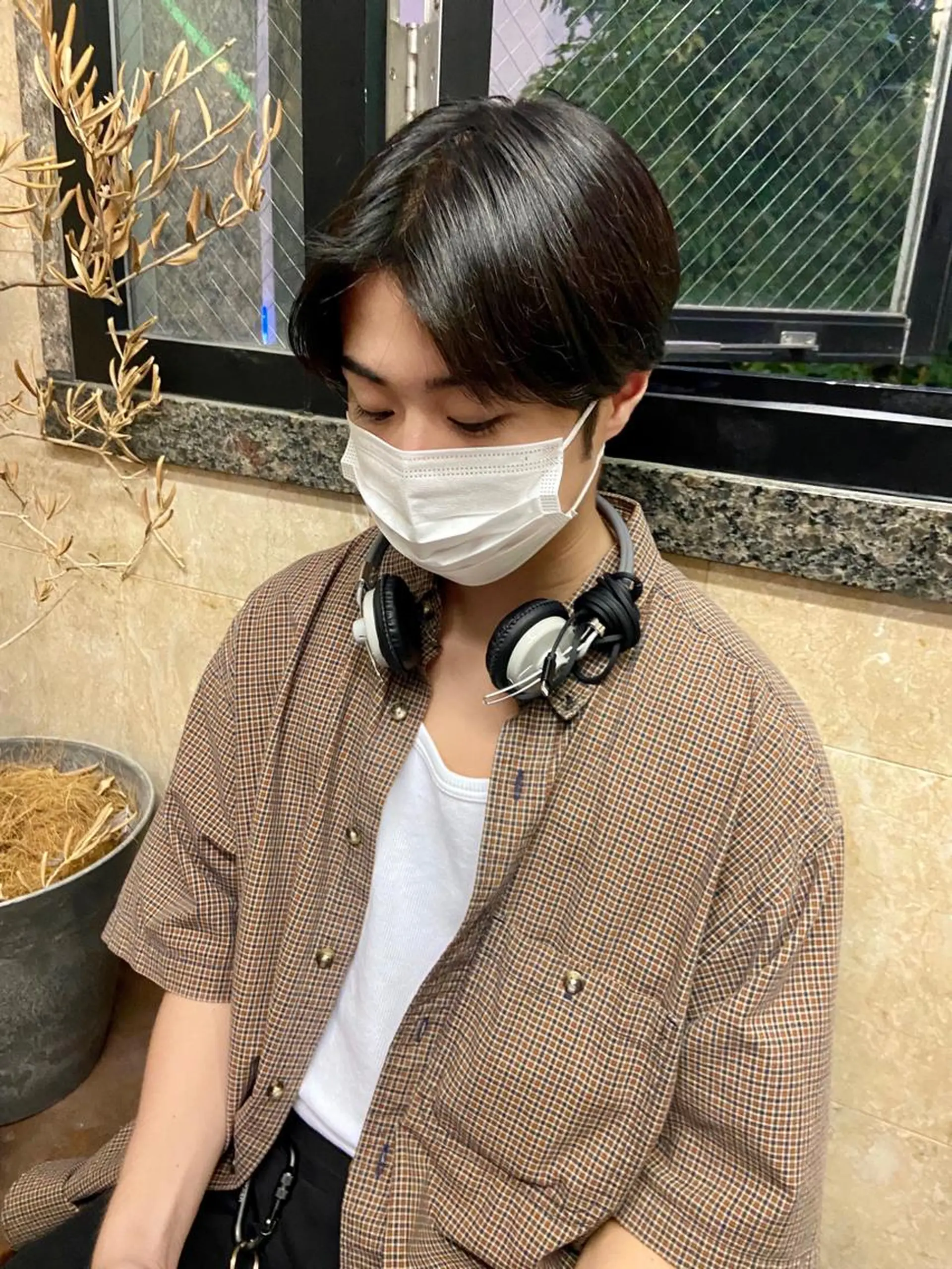 メンズ 地毛風艶カラー🌿 喜多夏海のヘアスタイル