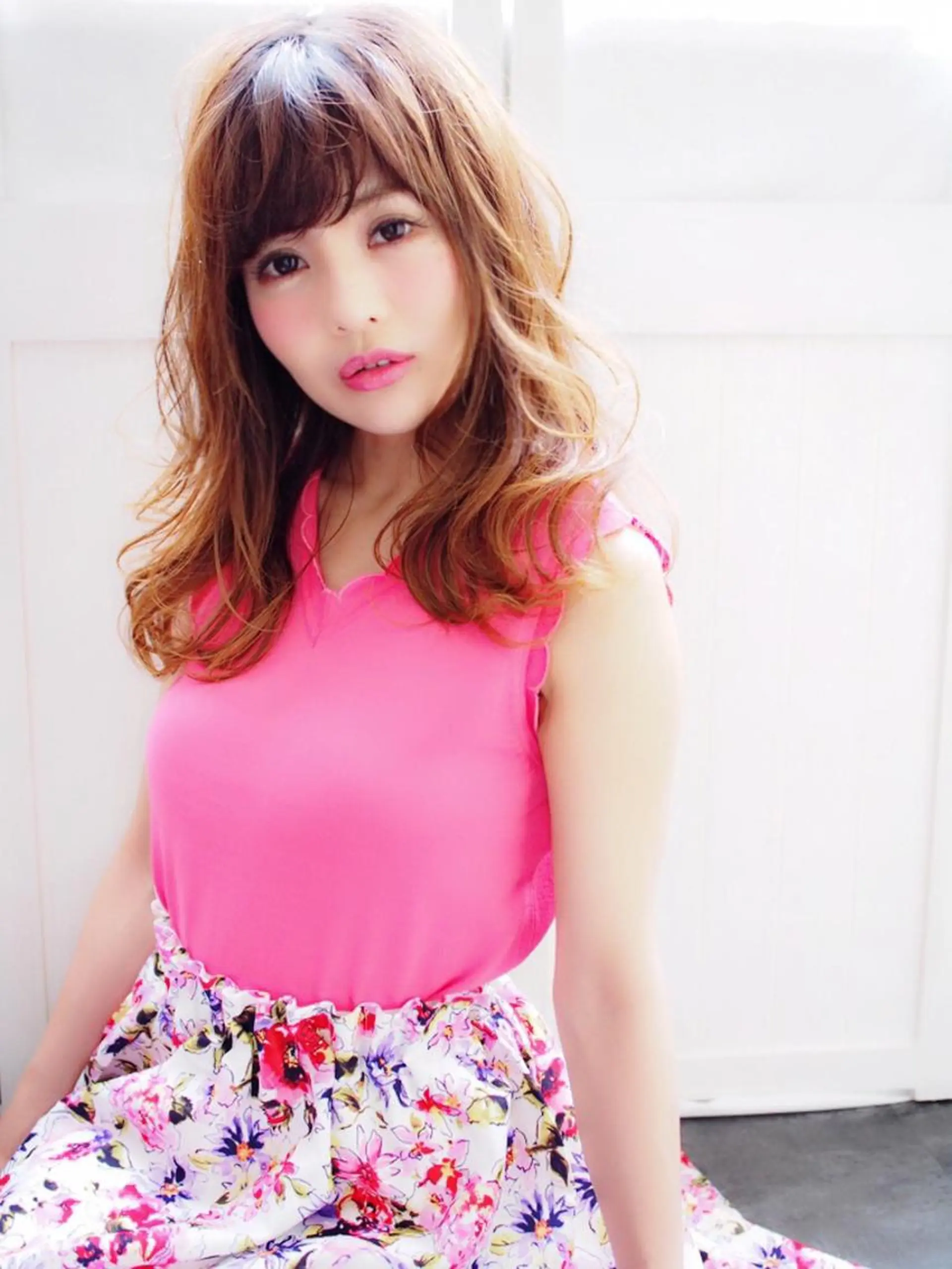 ミディアム ミディアムパーマ ほさか しんごのヘアスタイル