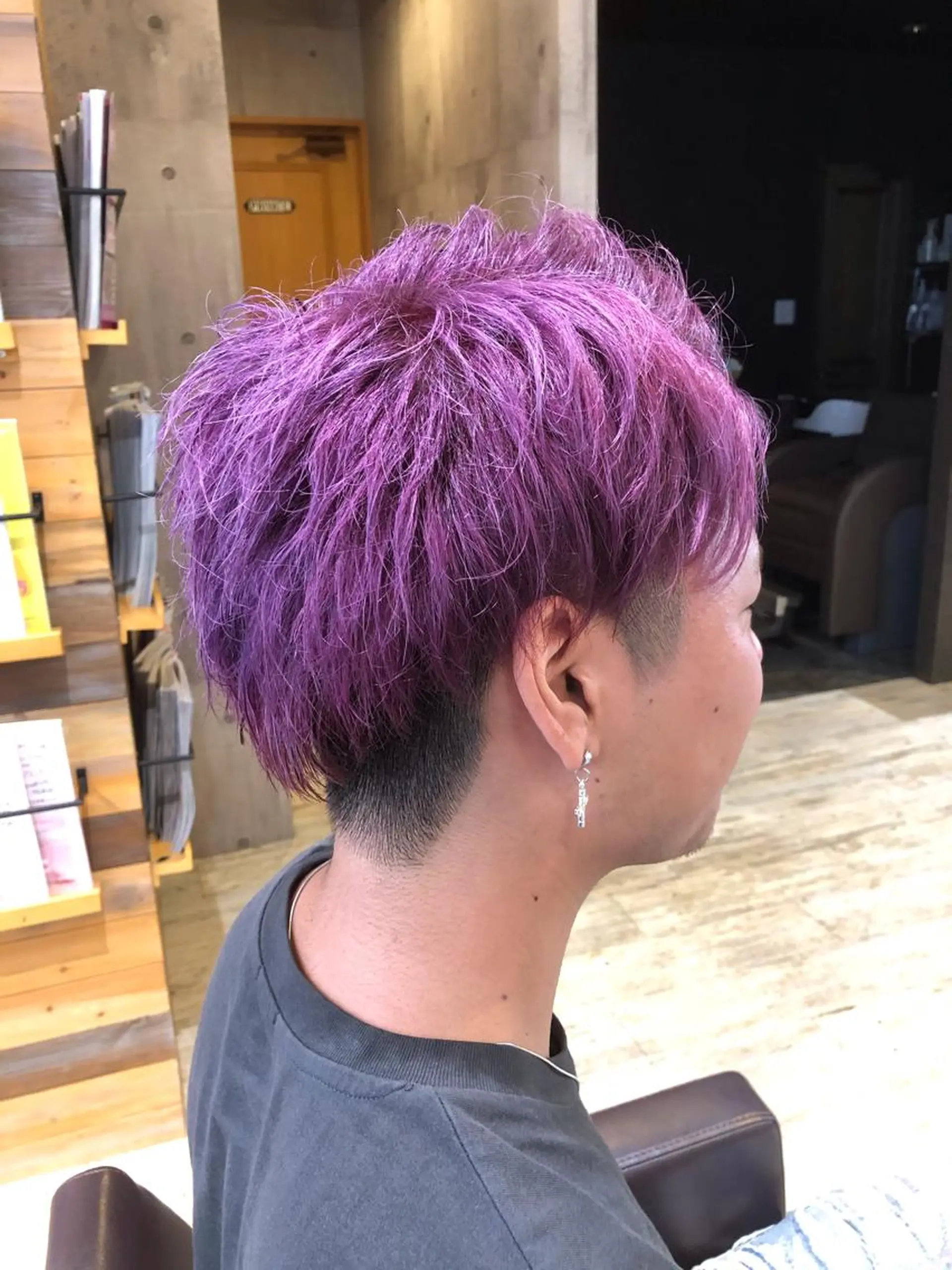 ショート カラー パーマ ヘアアレンジ メンズ キッズ ネイル マツエク・マツパ メンズブリーチ ブリーチ ヘアカラー トリートメント EnBlesS西宮 マンツーマン神道有基のヘアスタイル