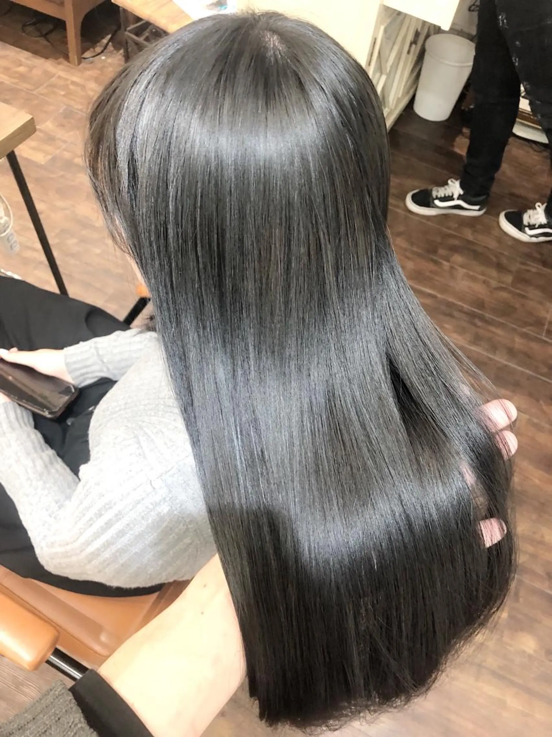 カラー ブルーカラー ブルージュ カット ヘアカラー トリートメント ヘッドスパ グレージュ/髪質改善 Yamato.hのヘアスタイル