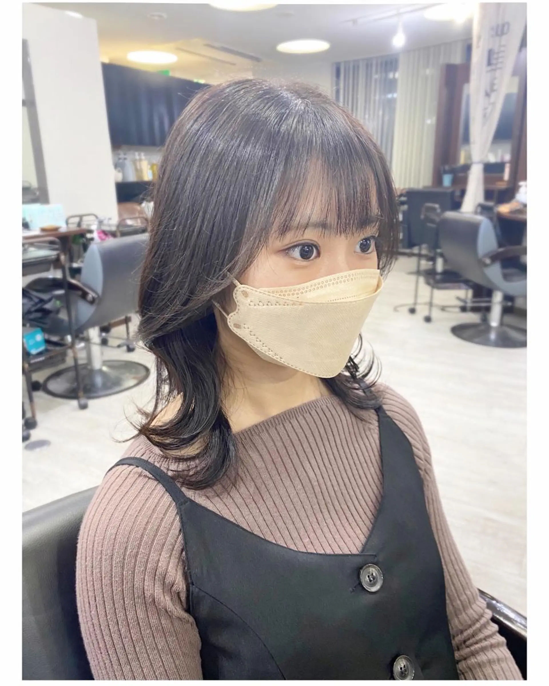 ミディアム カラー くびれヘア ＊横浜駅＊ 金子 誠也のヘアスタイル