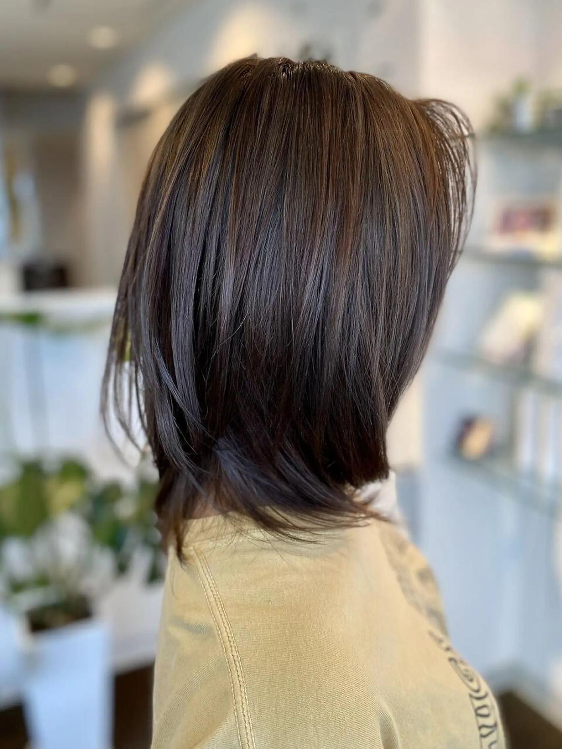 ミディアム ヘアカラー 高田 羊真のヘアスタイル