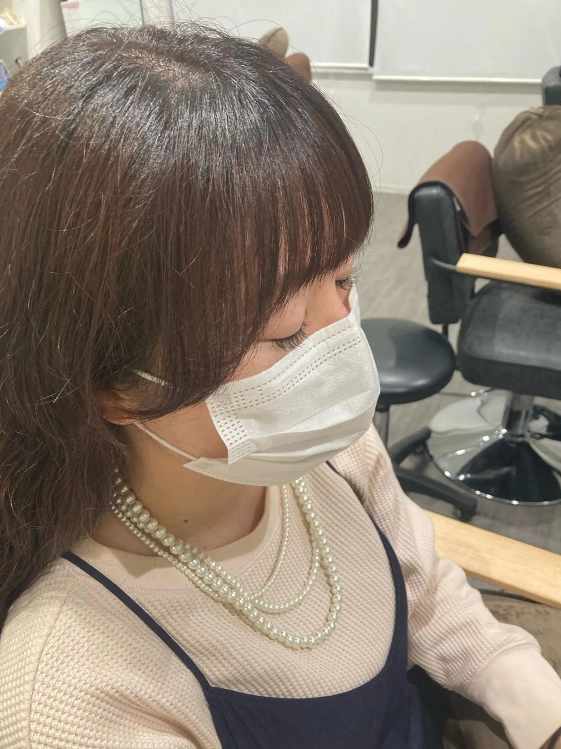 ミディアム ミルクティー量産💙 💙ブリーチ特化💙のヘアスタイル