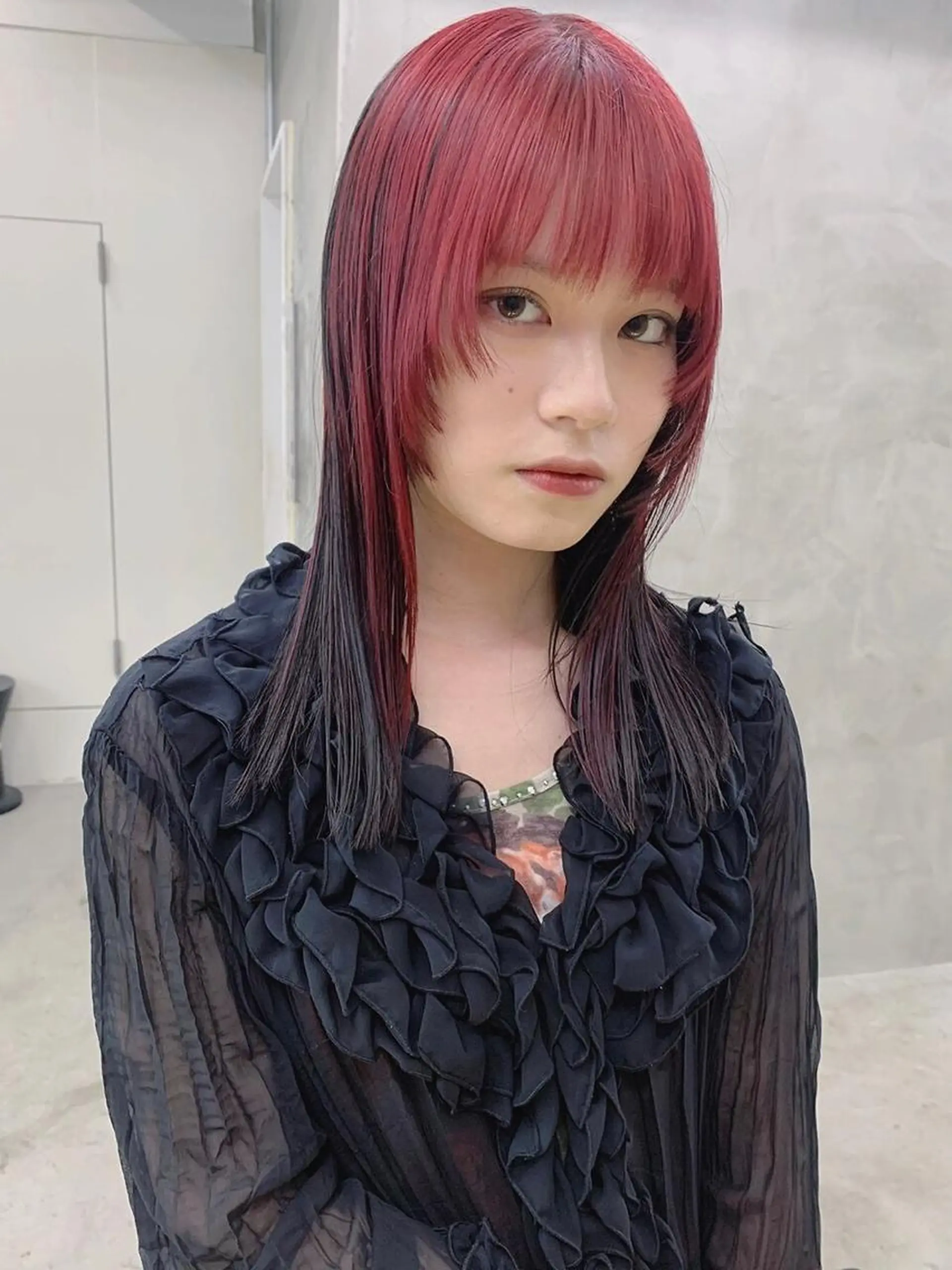 ミディアム カラー デザインカラー 無料カットモデル募集 🌱ひょうがのヘアスタイル