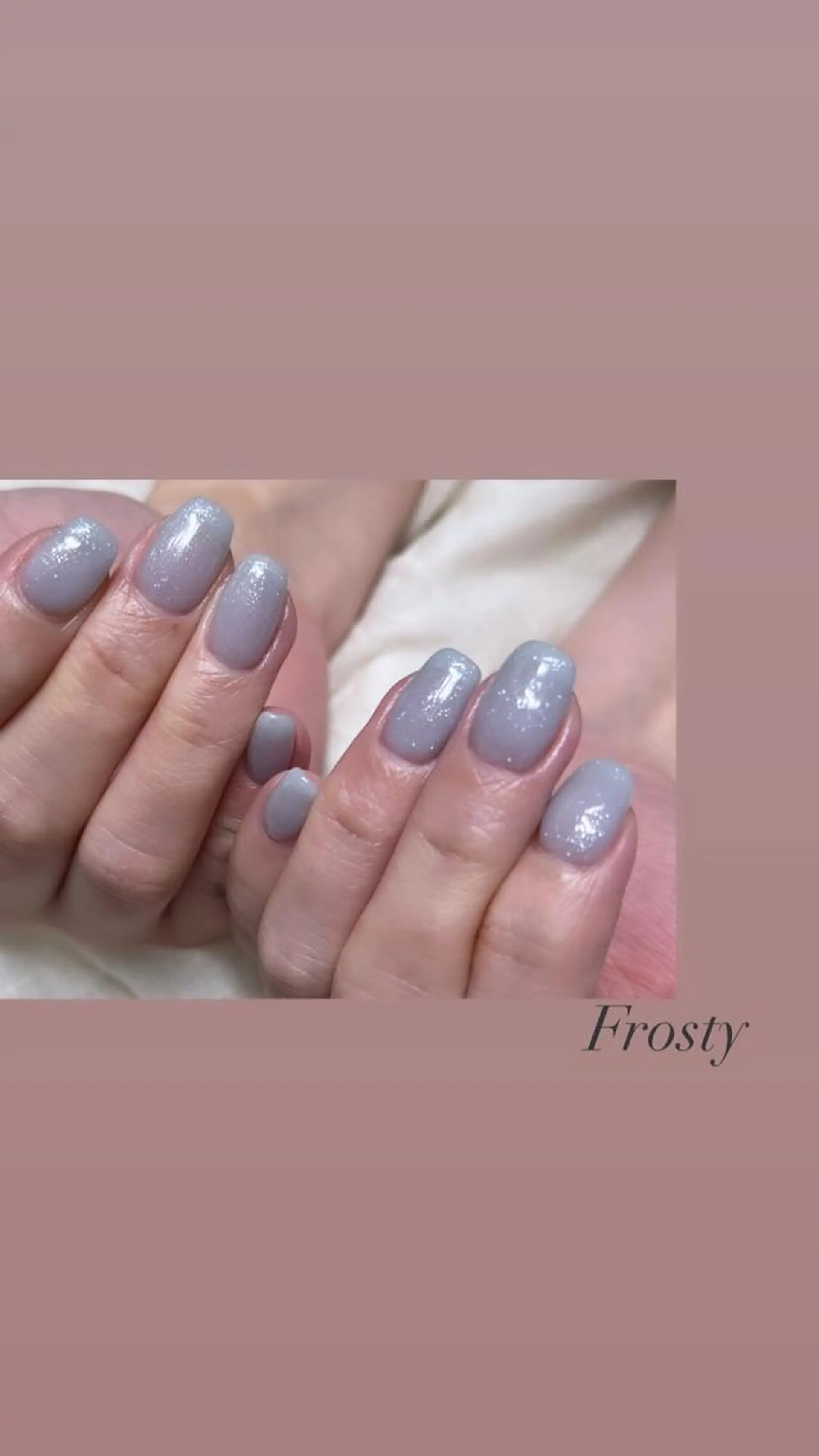 ネイル ブルー Mys. 松本結衣のネイルデザイン