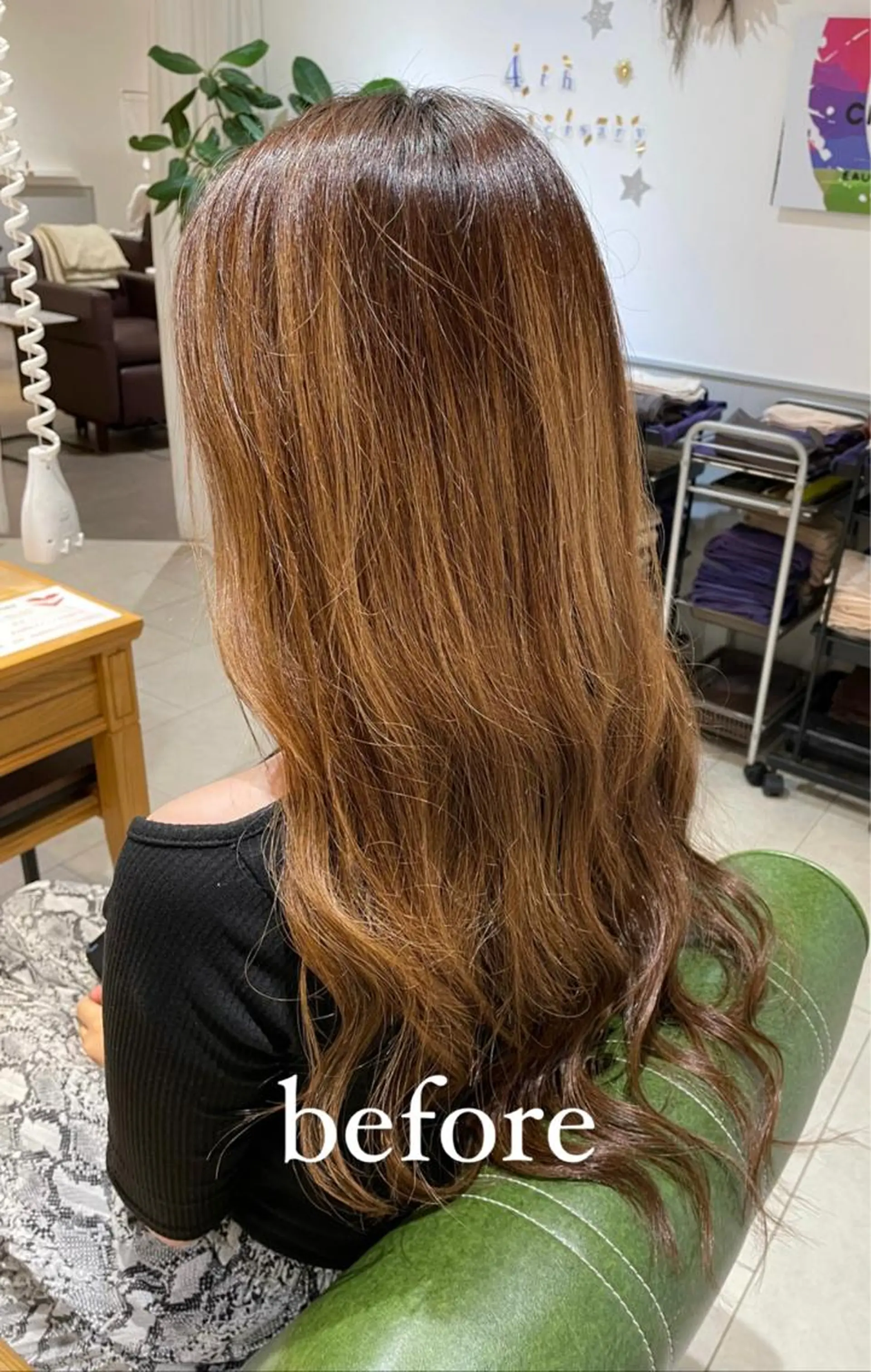 ロング カラー カット ヘアカラー トリートメント 過去一の柔髪ヘア 🌿einshairのヘアスタイル