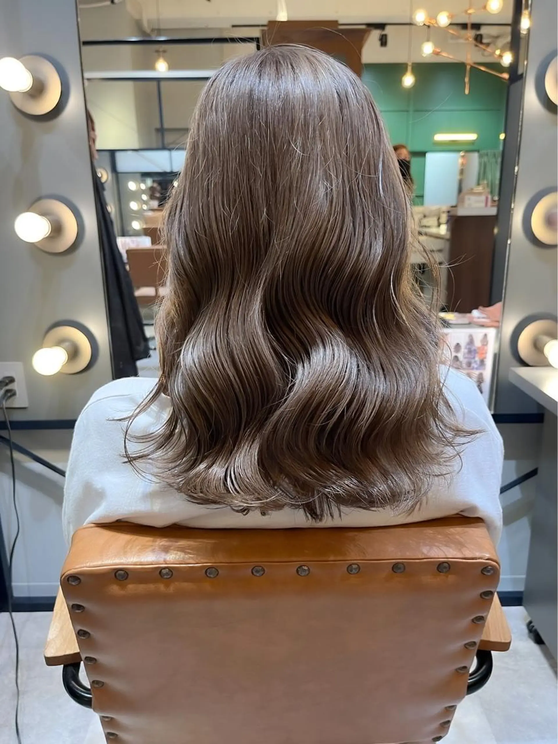 セミロング 💛ブリーチカラー /ブリーチ縮毛💛のヘアスタイル