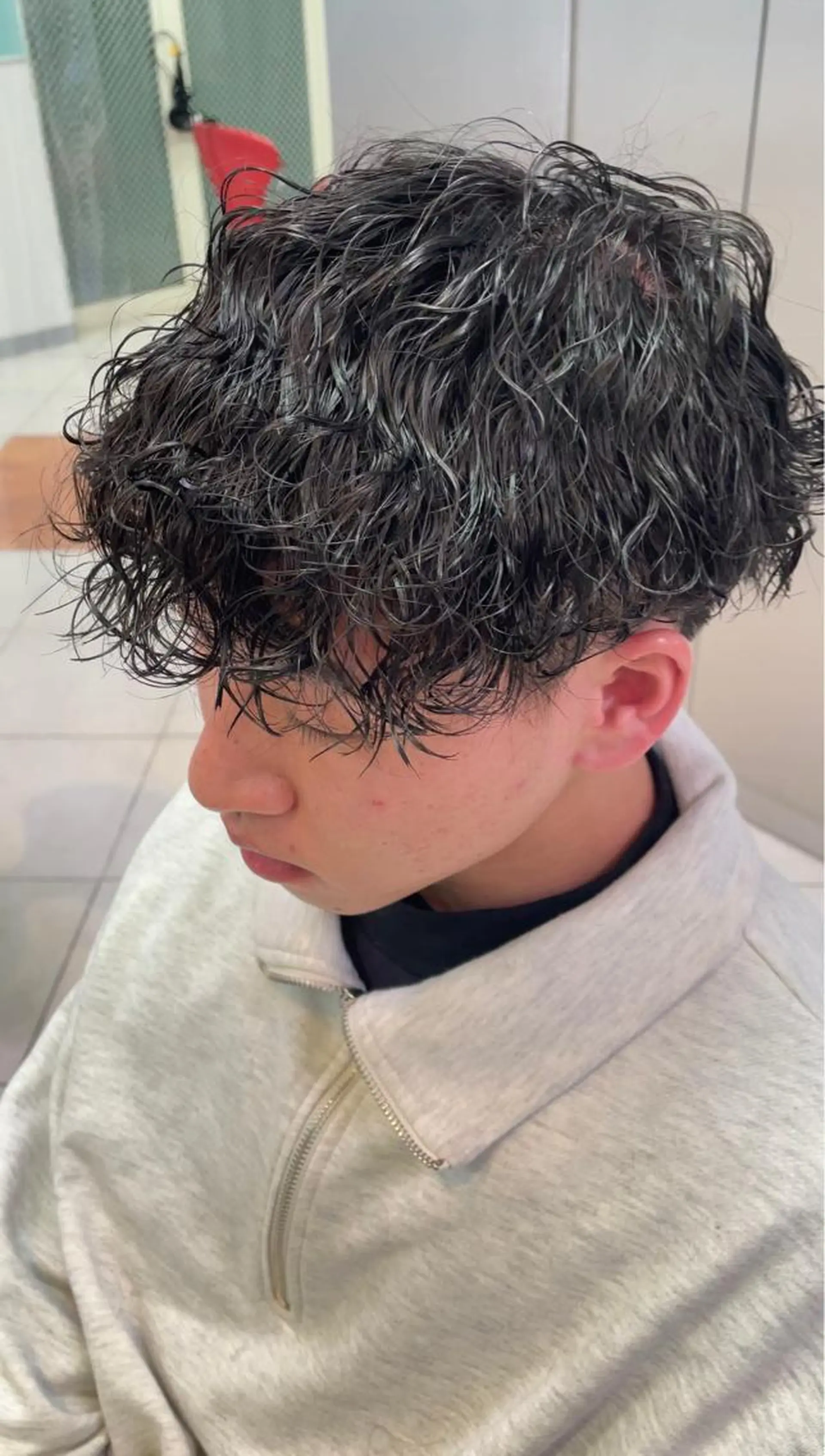 パーマ メンズ カット 前田圭哉／ストレート ／艶髪／艶カラーのヘアスタイル