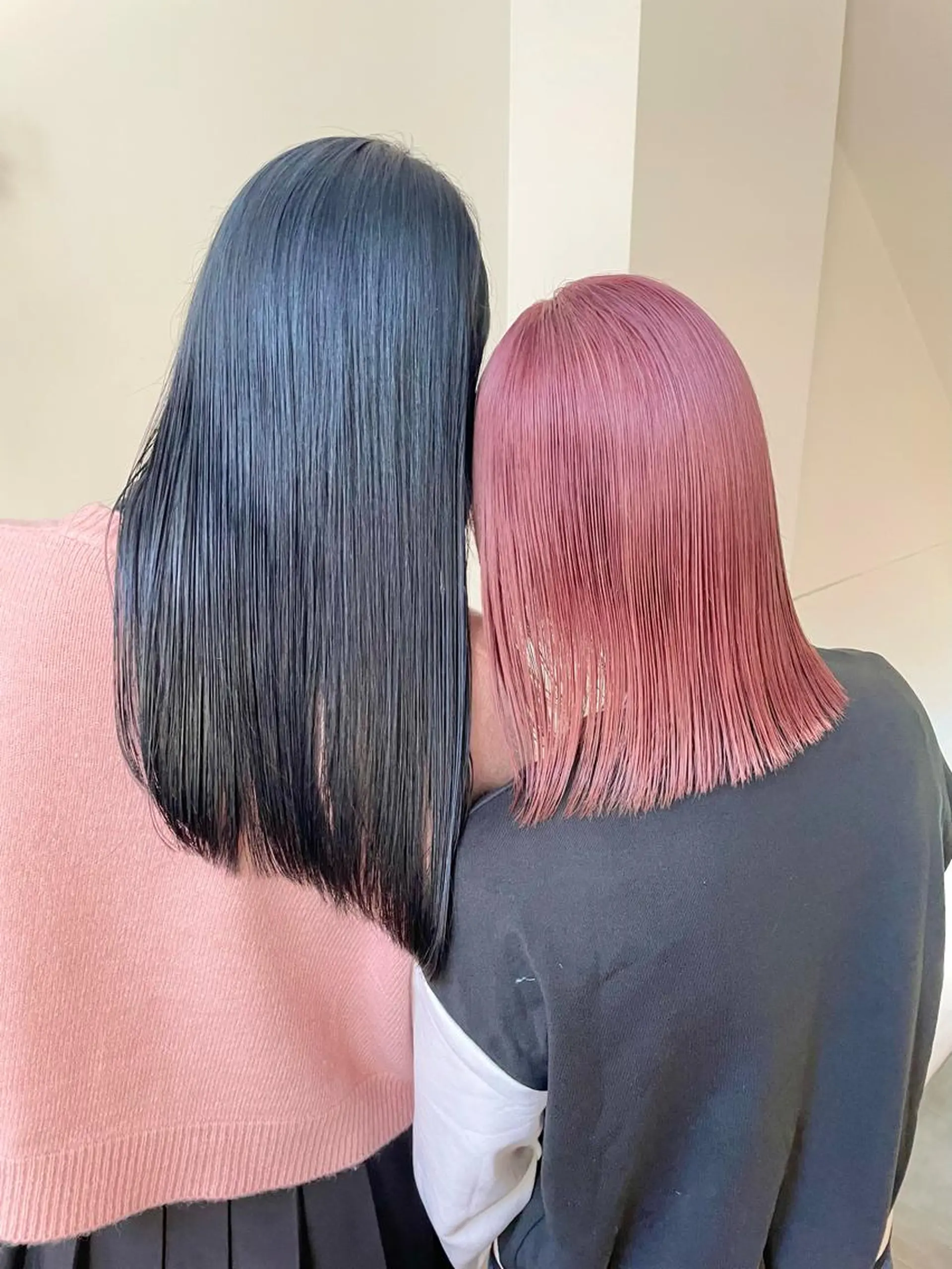 ロング カラー ピンクカラー パープルカラー ヘアカラー メンズパーマ/ メッシュ📍ﾕﾘのヘアスタイル