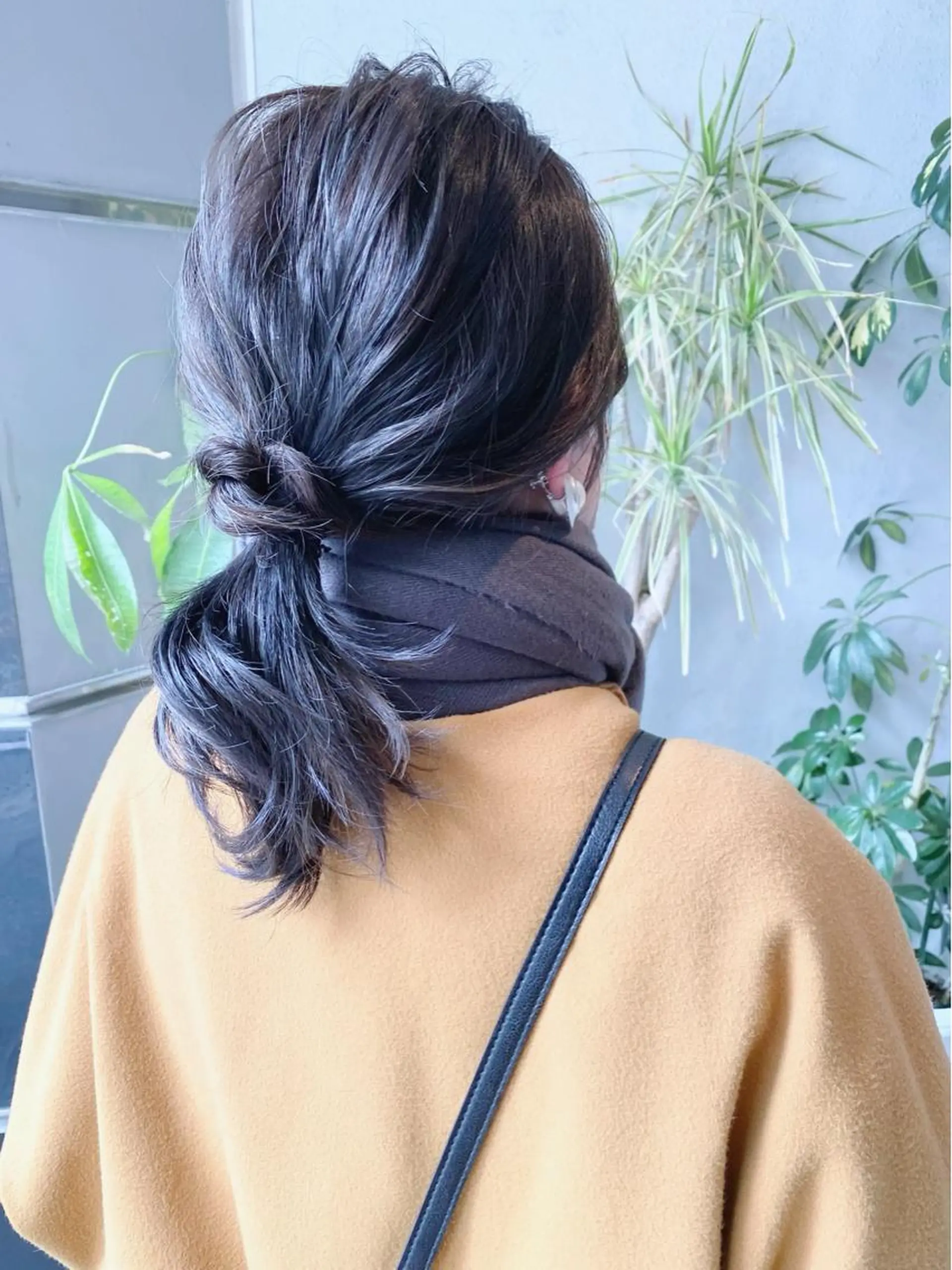 ミディアム カラー ブルーカラー ブルーグレー ブルーグレージュ グレージュ chic.🍋 Kirariのヘアスタイル