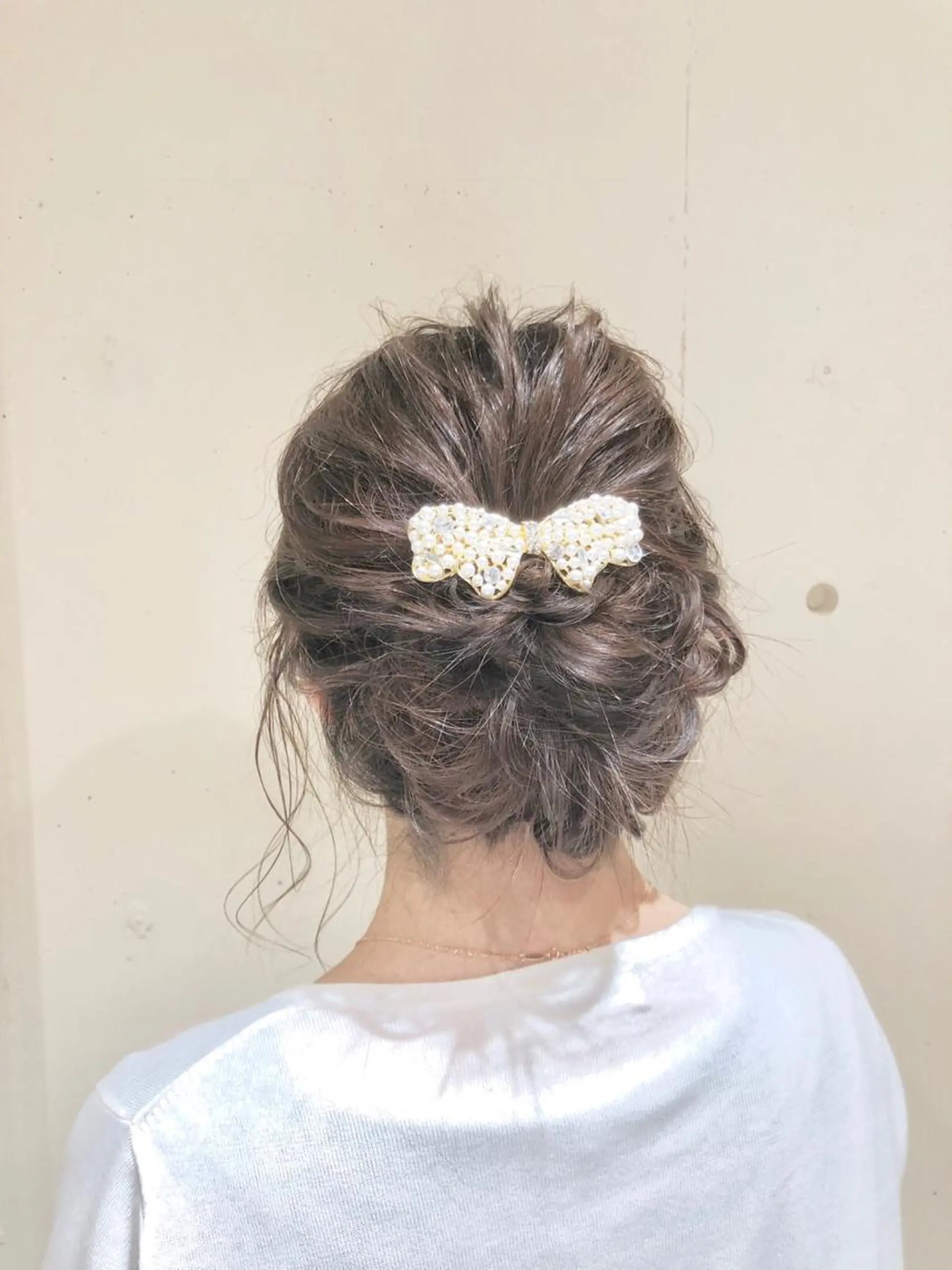 ミディアム カラー パーマ ヘアアレンジ ミディアムパーマ バレイヤージュ 黒髪 グラデーションカラー グレージュ 【ツヤ髪美容師】 ツダケイスケのヘアスタイル