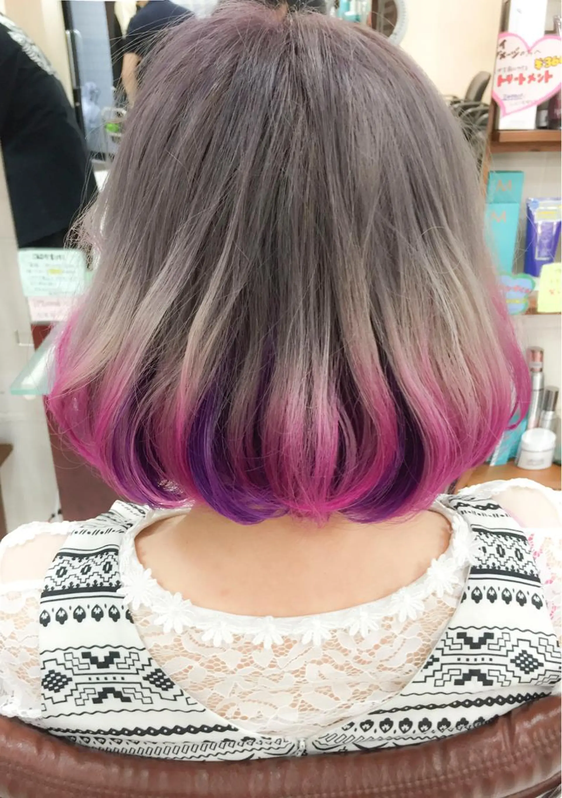 ショート カラー モテ髪透明感❤️ デイズヘアカラーのヘアスタイル