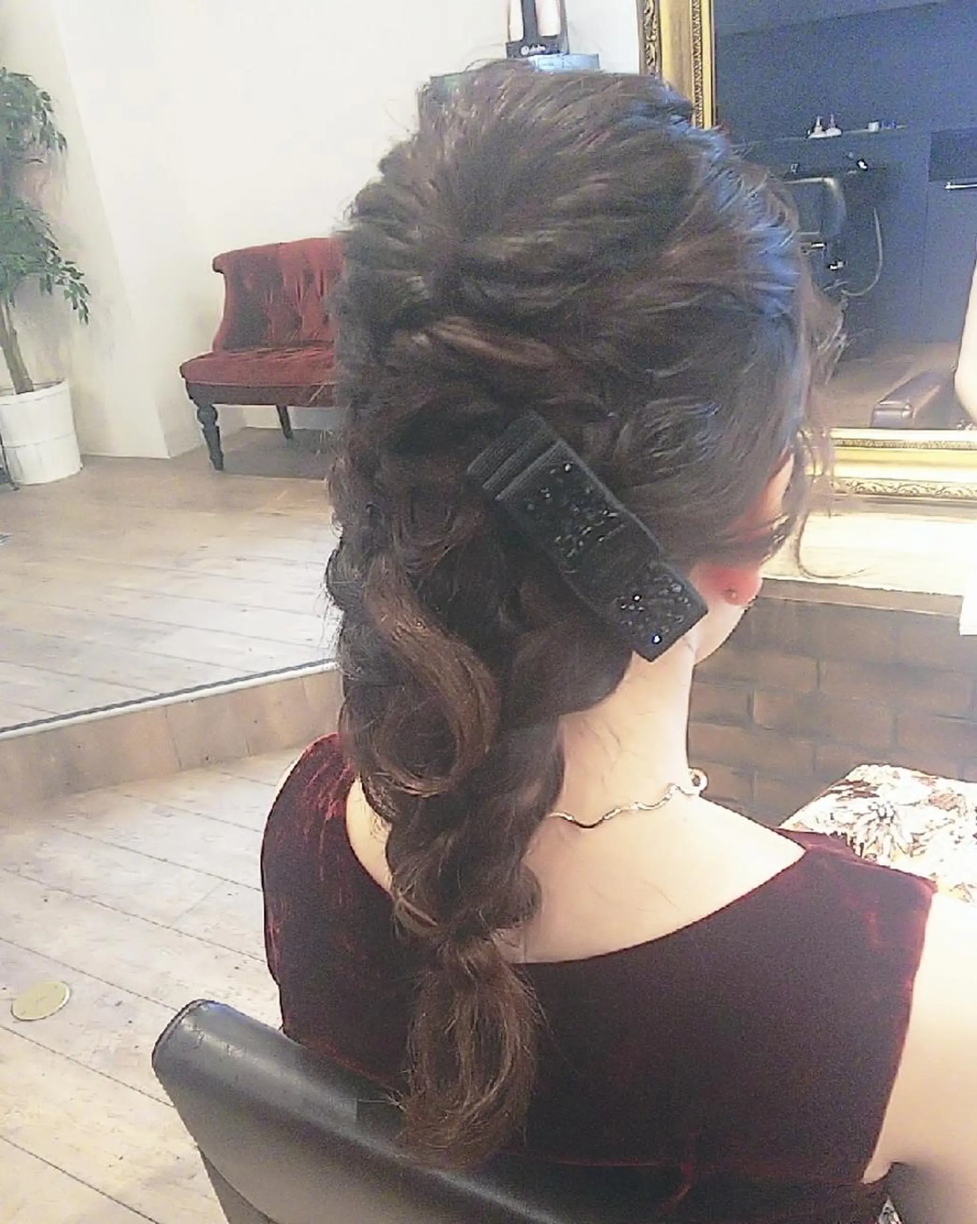ロング ヘアアレンジ RU RIのヘアスタイル