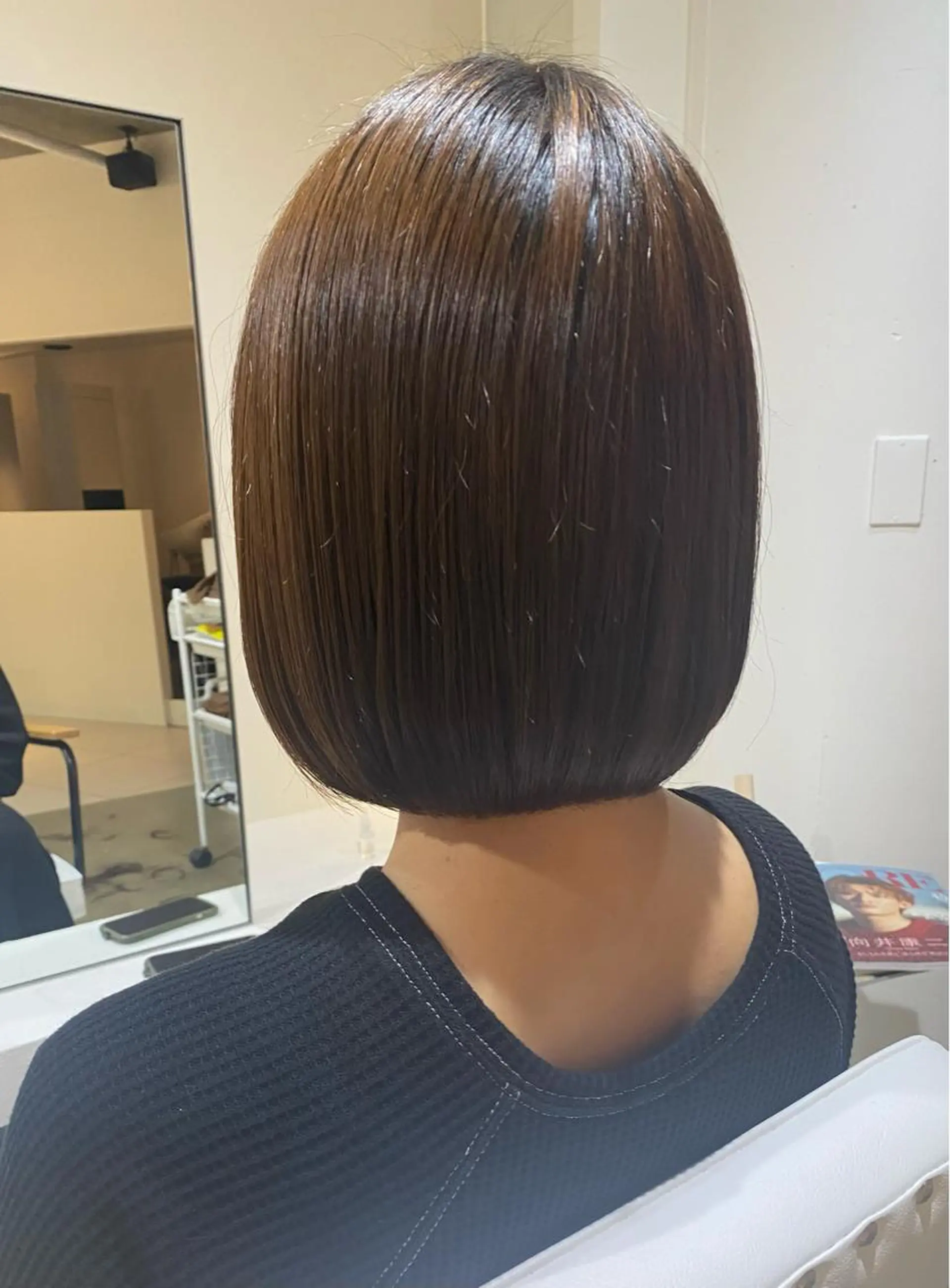 ショート 切りっぱなしボブ ボブ I nagiのヘアスタイル