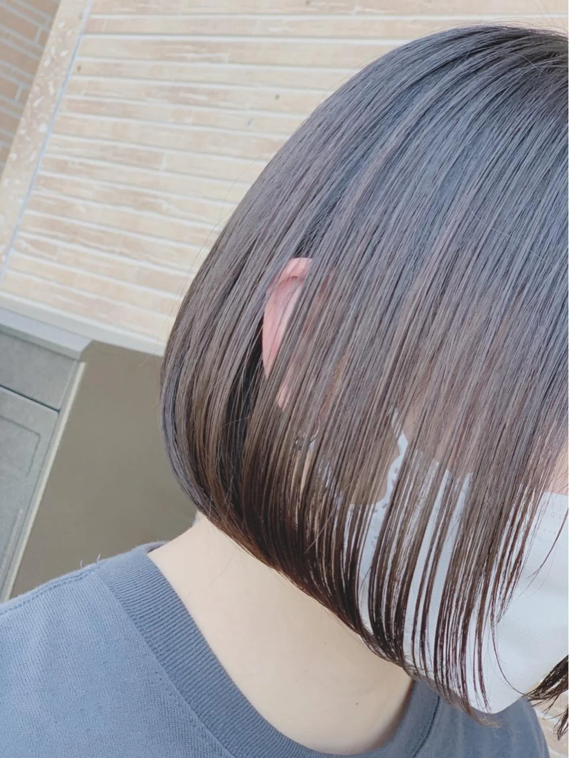 ミディアム ボブ メンズスタイル バレイヤージュ　齋藤のヘアスタイル