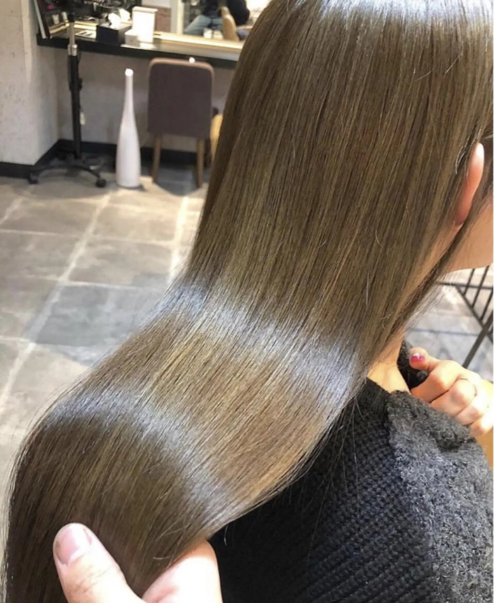 ロング カラー パーマ カット 縮毛矯正 トリートメント 🇰🇷韓国レイヤー 錦糸町【北山謙三】のヘアスタイル
