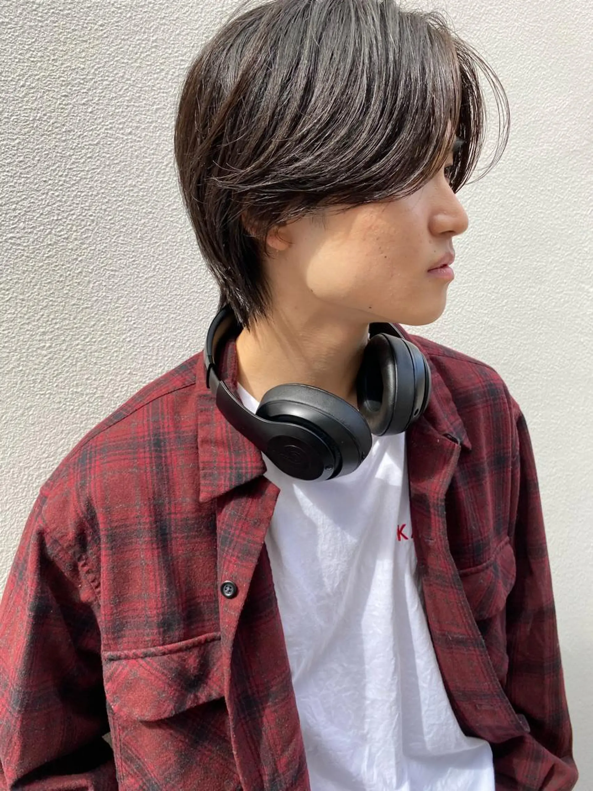 ショート メンズ 似合わせカット カット 森貴裕/ベージュ/ パーマ/オリーブのヘアスタイル