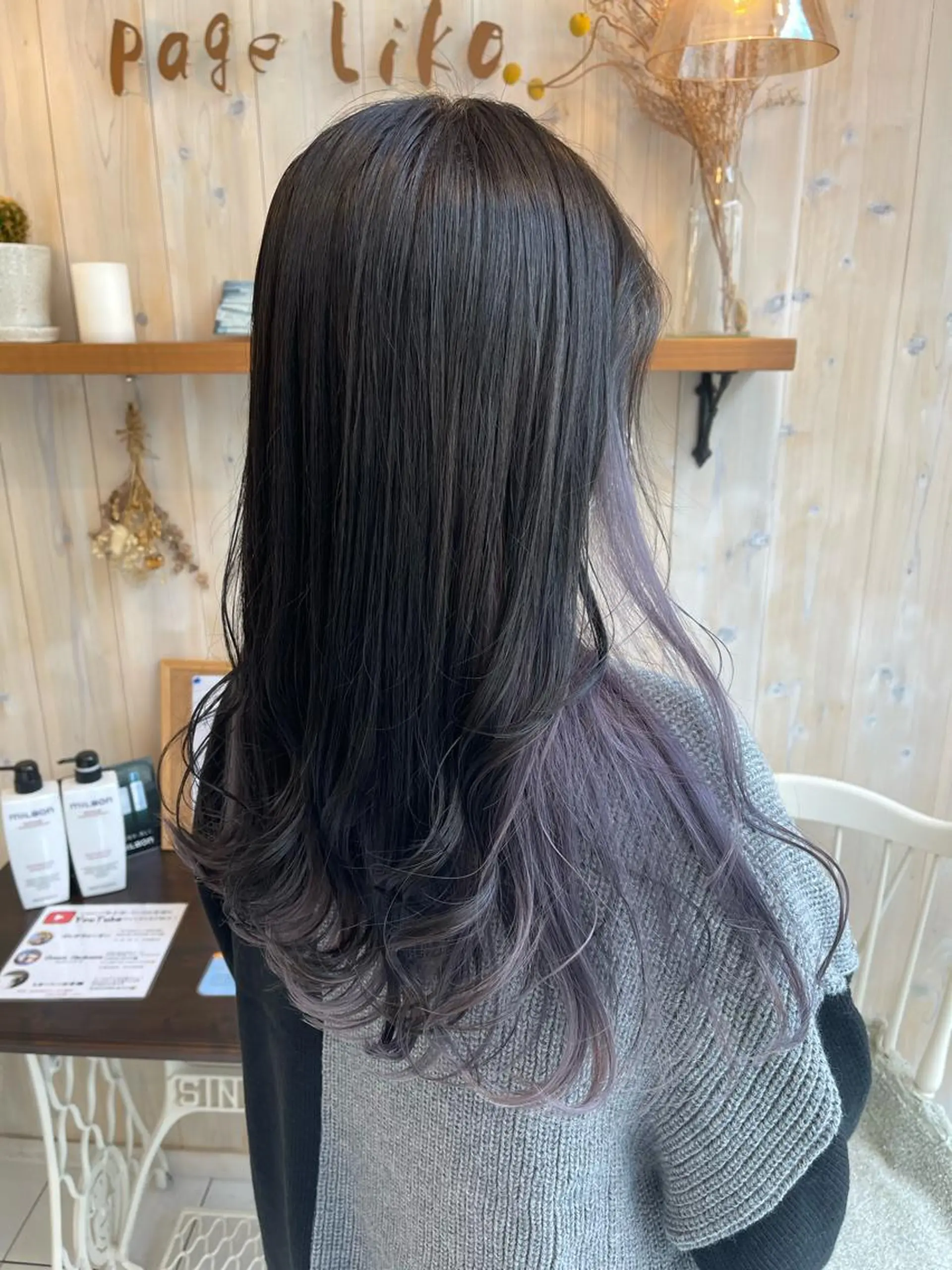 セミロング カラー ブロンド ホワイトブロンド カット ヘアカラー アニメオタク美容師/ miharuのヘアスタイル