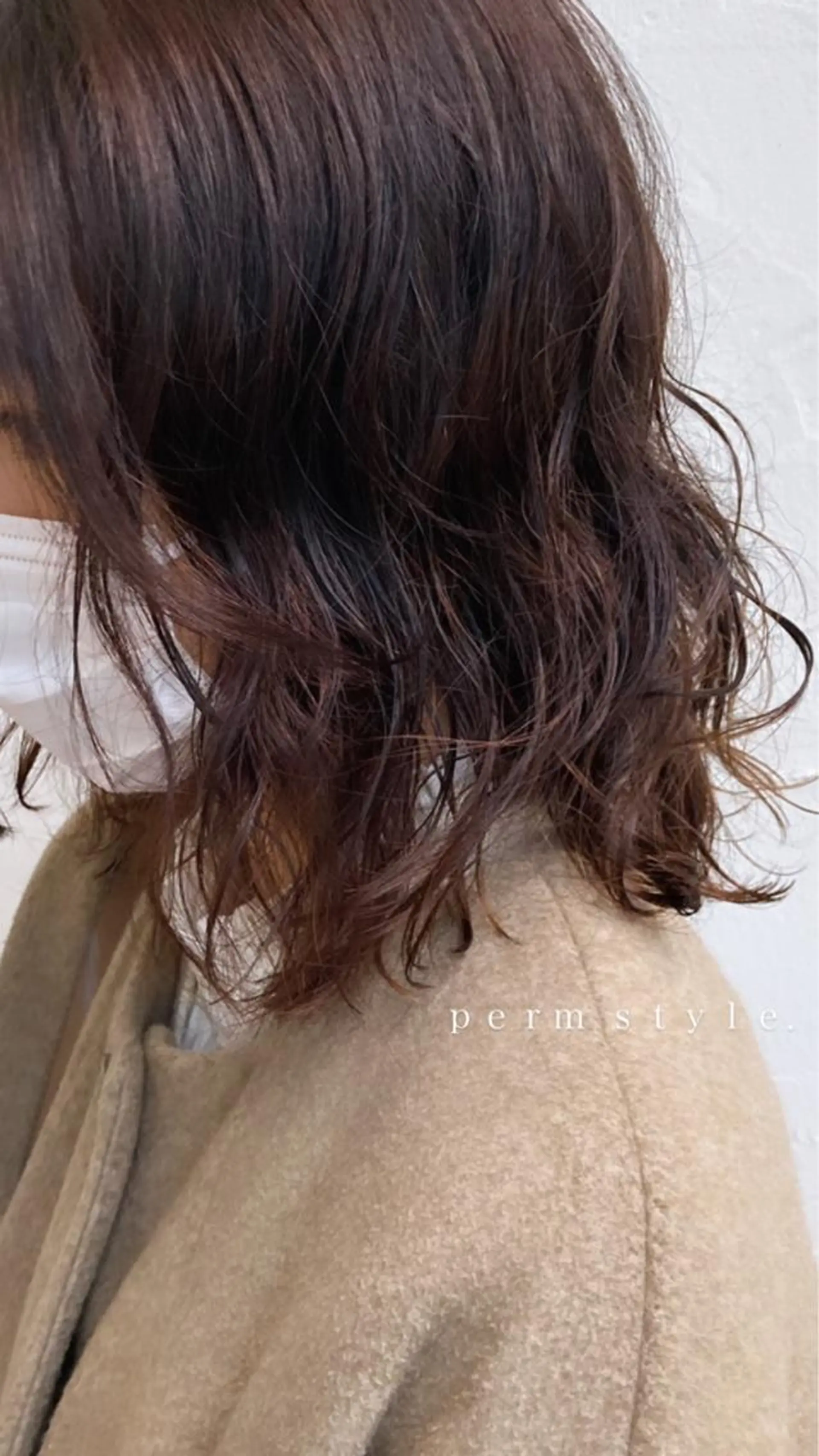 ミディアム カット 縮毛矯正 パーマ/名古屋パーマ / コデラ ナナホのヘアスタイル