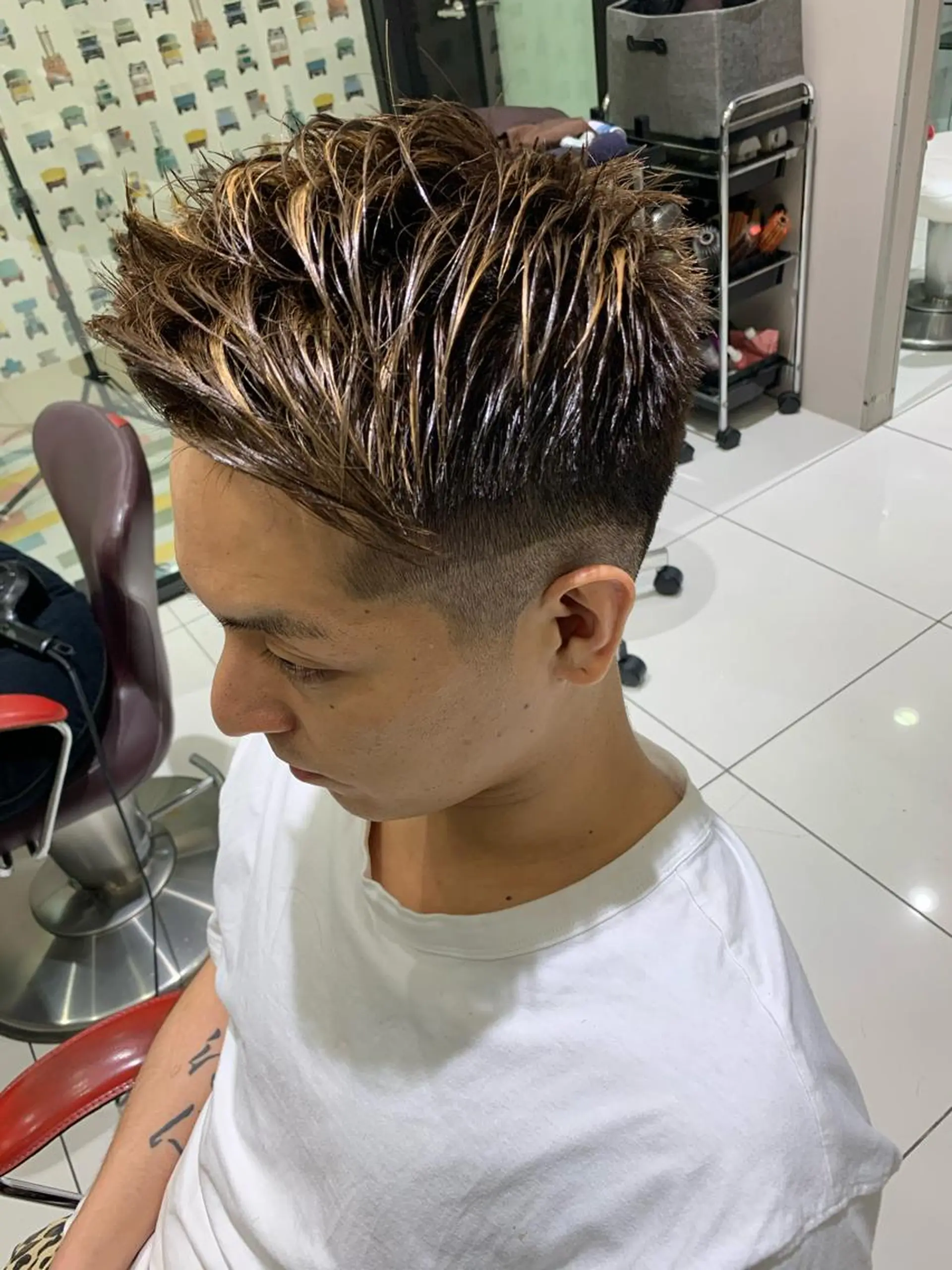 ショート カット ヘアセット ✨上村 潤平✨メンズヘア✨のヘアスタイル