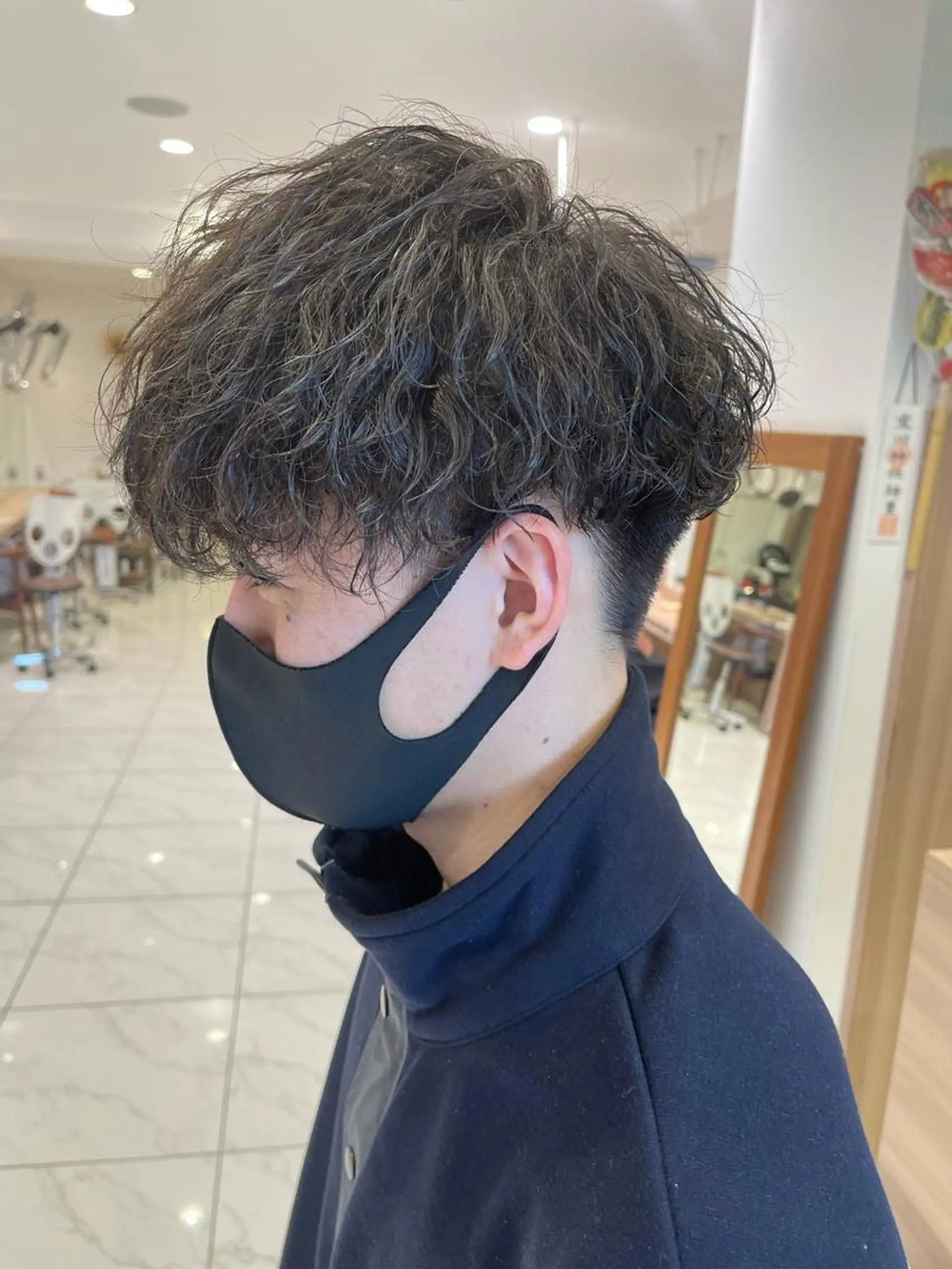 ショート パーマ メンズ メンズパーマ メンズツイストパーマ ツイストスパイラルパーマ 波巻きパーマ スパイラルパーマ メンズパーマ特化/ メッシュ/薫/店長のヘアスタイル