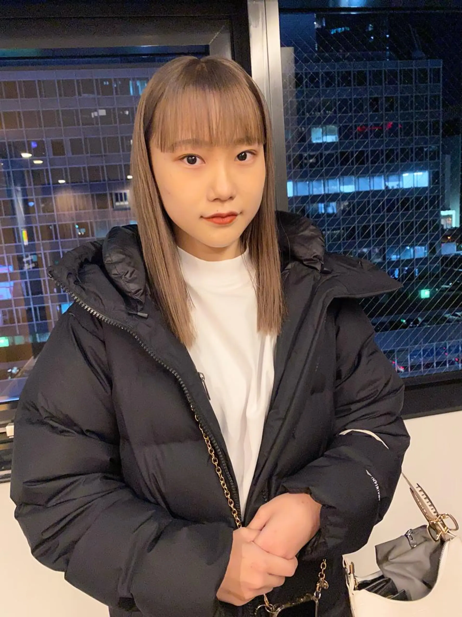 ミディアム カラー パーマ ヘアアレンジ 髪と音処　マトぺ所属・デザインカラー/ボブ ブリーチカラー/ユリのヘアスタイル