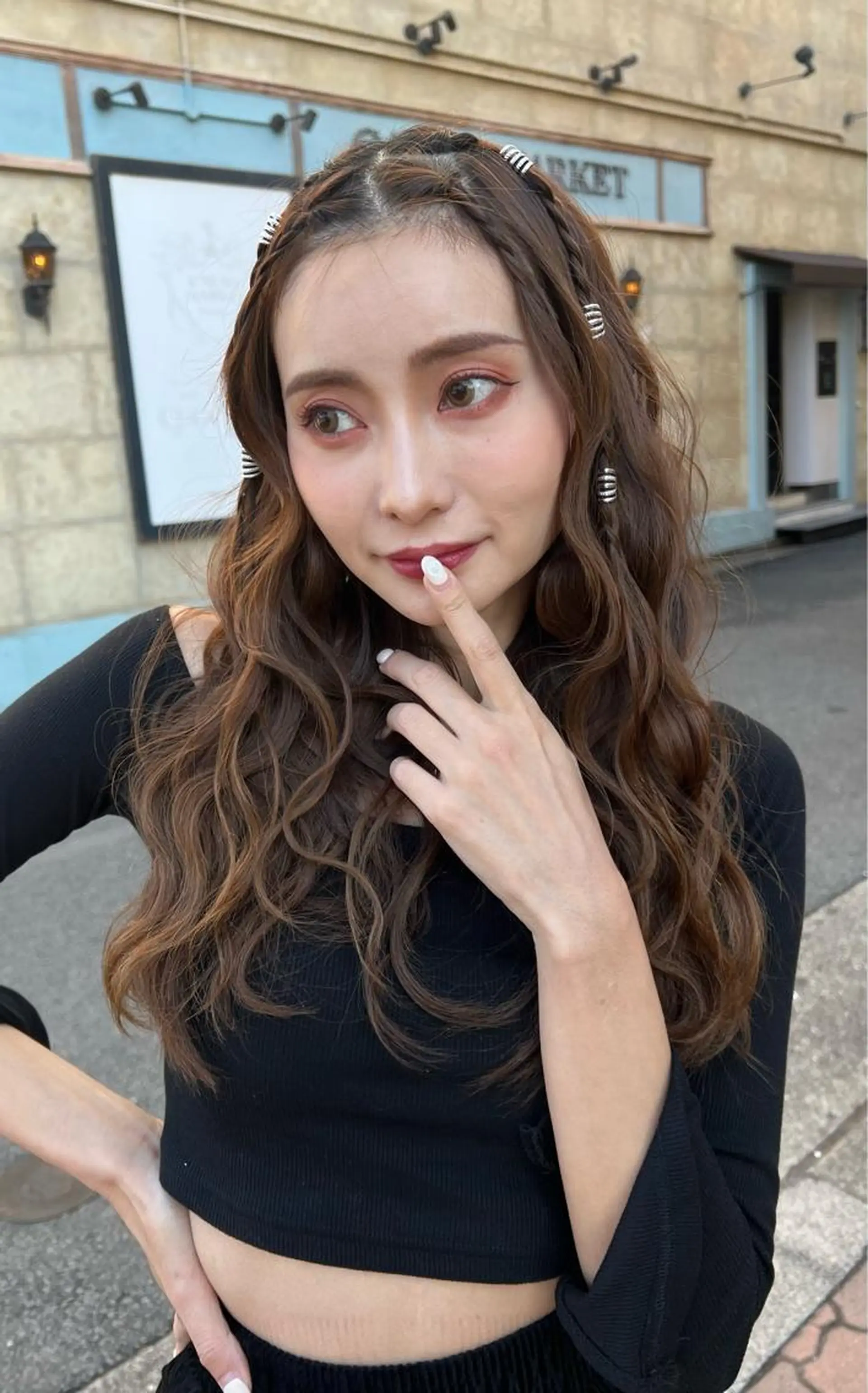 ロング カラー カット ヘアカラー トリートメント 吉ヶ別符 亮祐のヘアスタイル