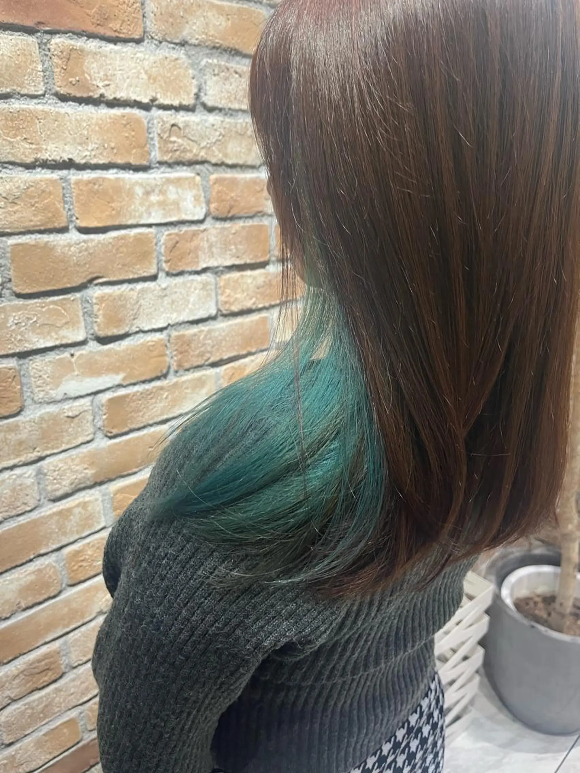 セミロング カット ヘアカラー トリートメント LucksiMie ginza  明松のヘアスタイル