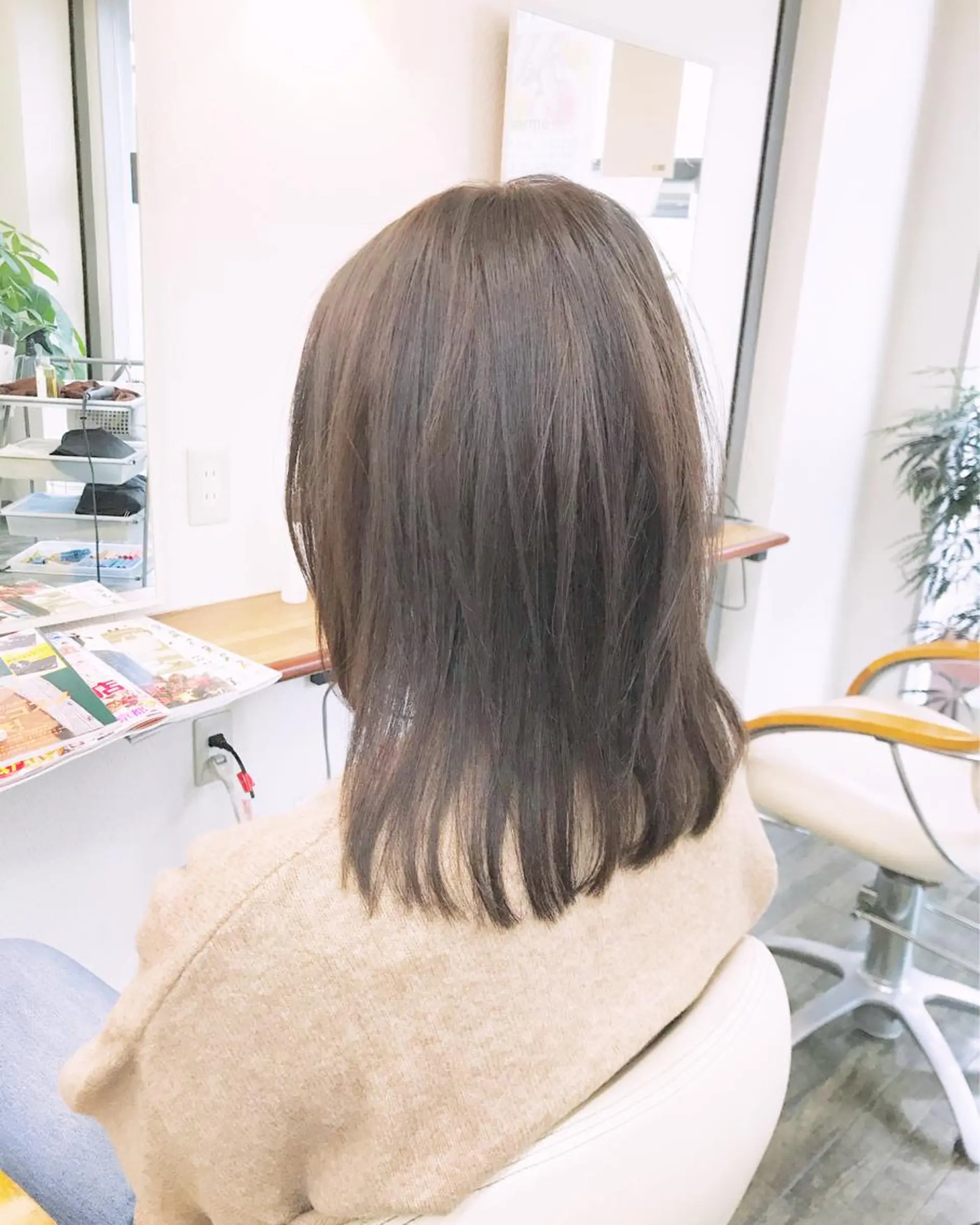 ミディアム カラー パーマ ストレートパーマ 芝 幸大のヘアスタイル