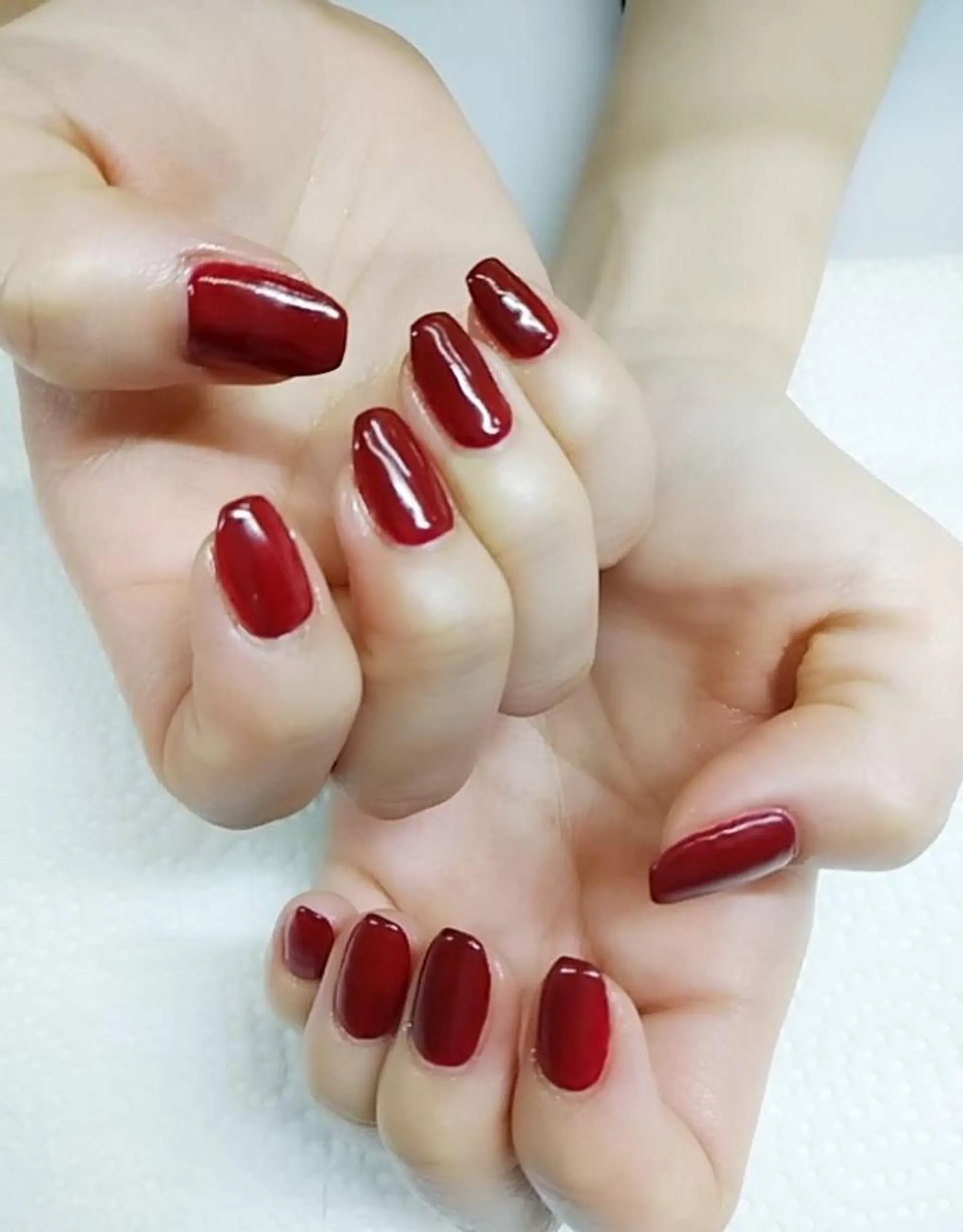ネイル ボルドー ジェルネイル プライベートサロン Rosy Lilyのネイルデザイン