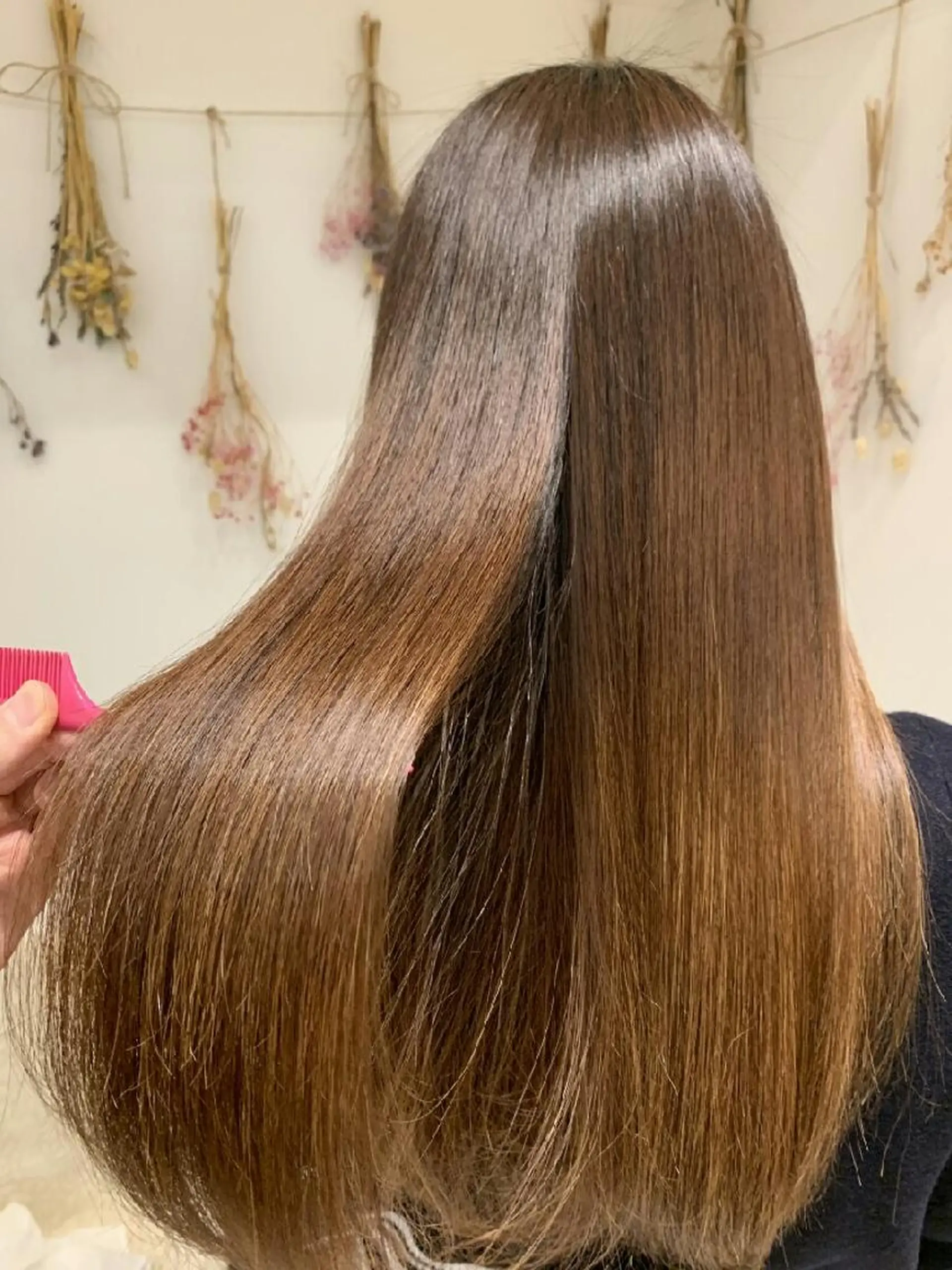 ロング カラー カット トリートメント 韓国レイヤー／髪質 改善カラー/れんのヘアスタイル