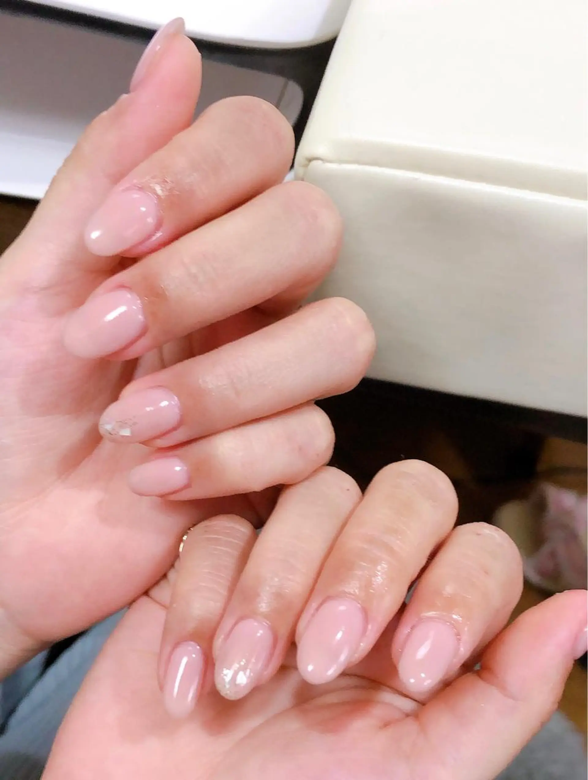ネイル アートネイル 長さ出し ワンカラーネイル Ｍ☆NAIL asamiのネイルデザイン
