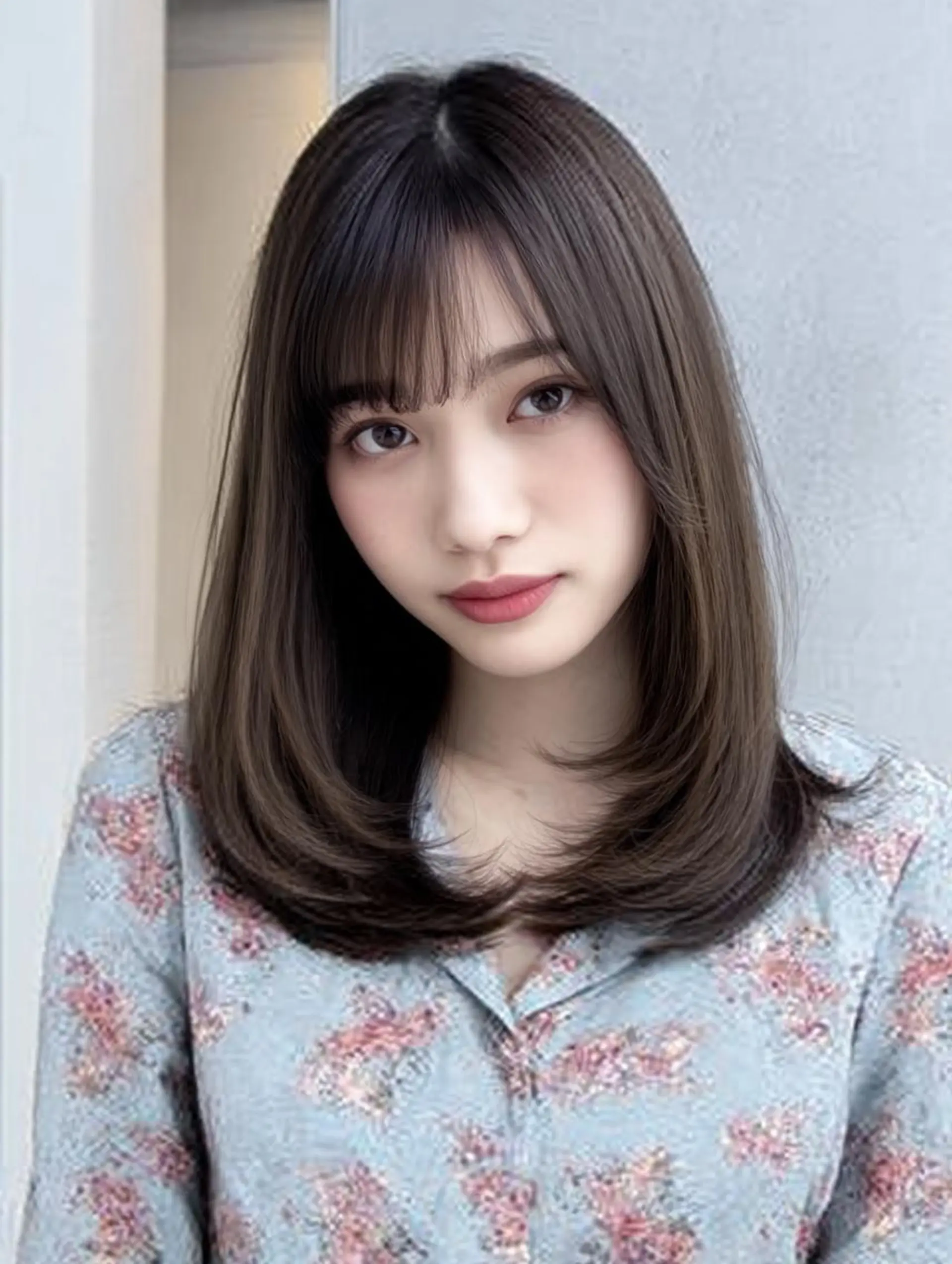 セミロング ハッシュカット 髪質改善 レイヤーカット 縮毛矯正 トリートメント カット ヘアカラー トリートメント 生艶髪＆レイヤー🔔 渋谷お薦めNo.1✨のヘアスタイル