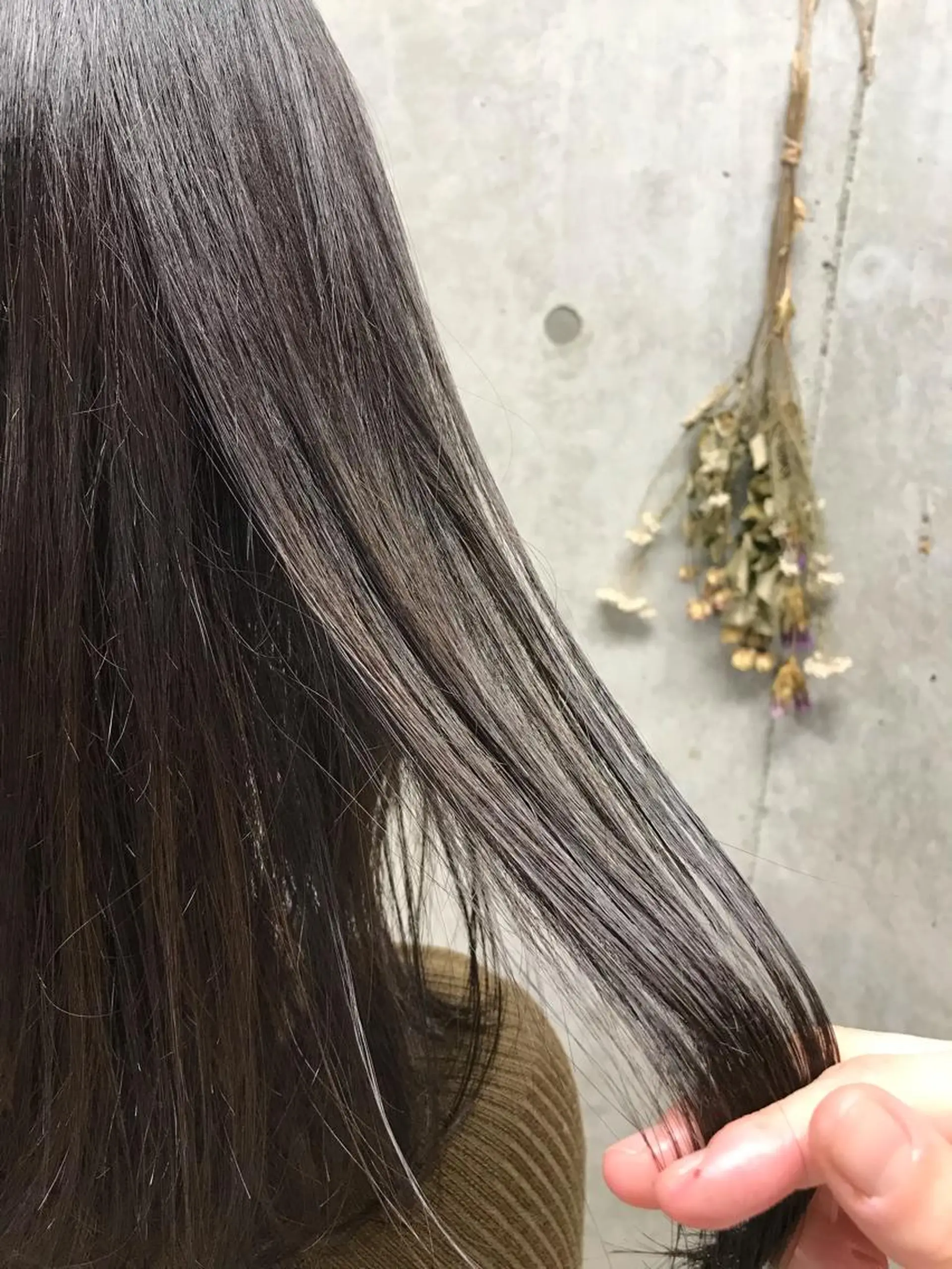 セミロング カラー ヘアアレンジ イルミナカラー ラベンダーカラー ラベンダーグレー Satsuki ✂︎♡のヘアスタイル