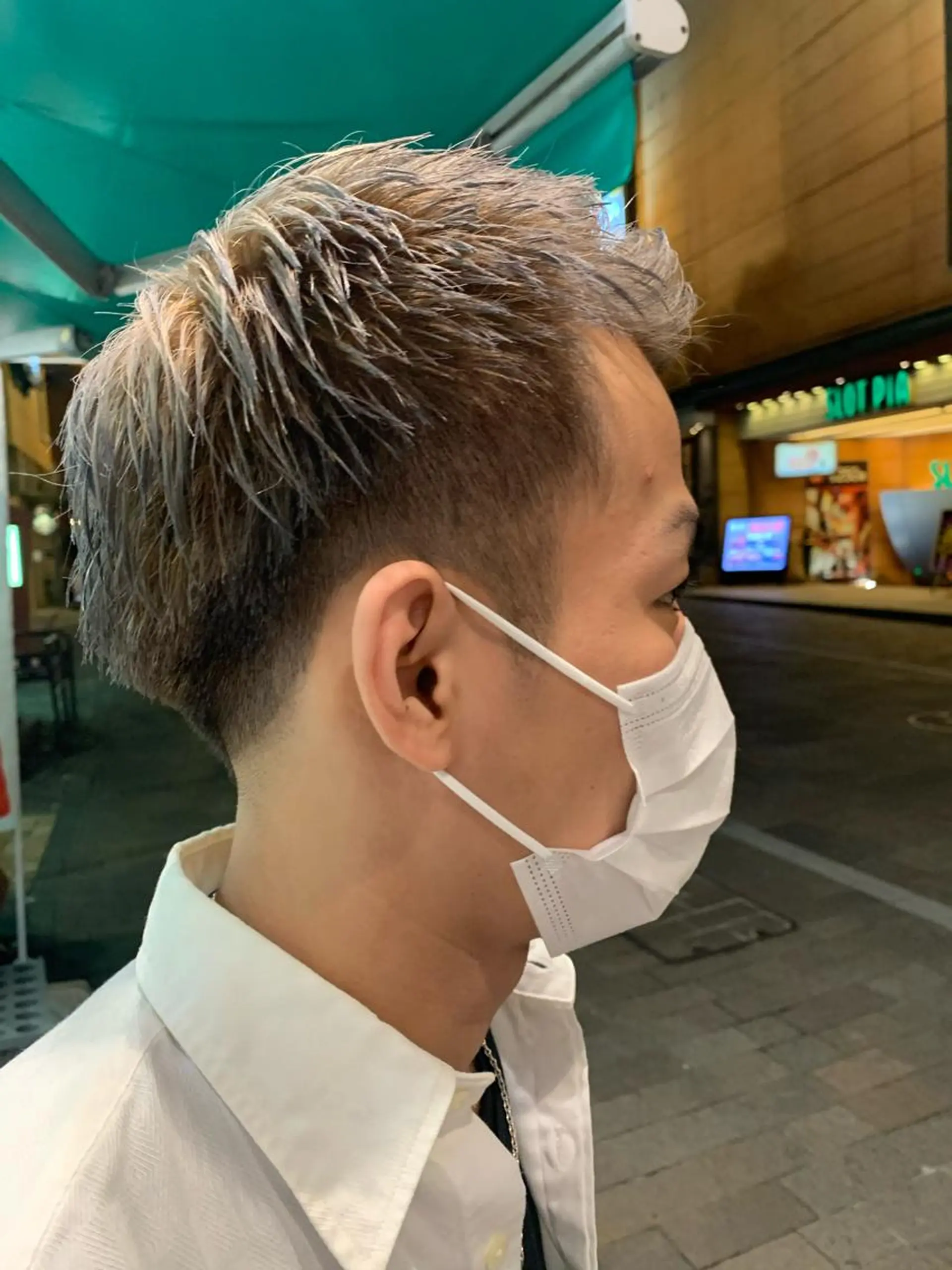 ショート メンズ ハイトーンカラー🩵 耳ツボジュエリー👂のその他イメージ