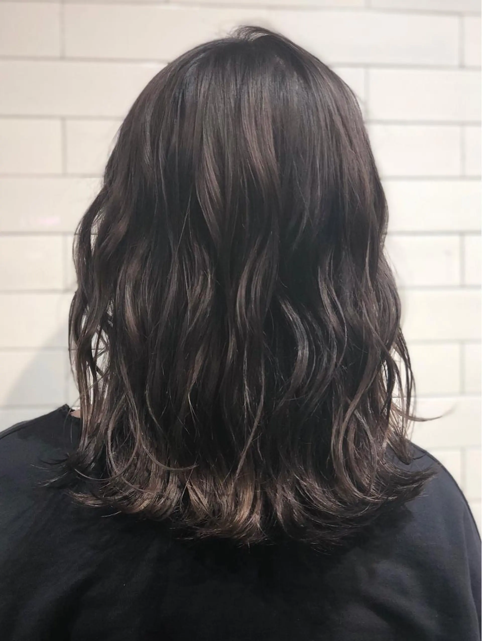 ミディアム カラー 髪質改善⌇透明感 カラー⌇川上葵のヘアスタイル