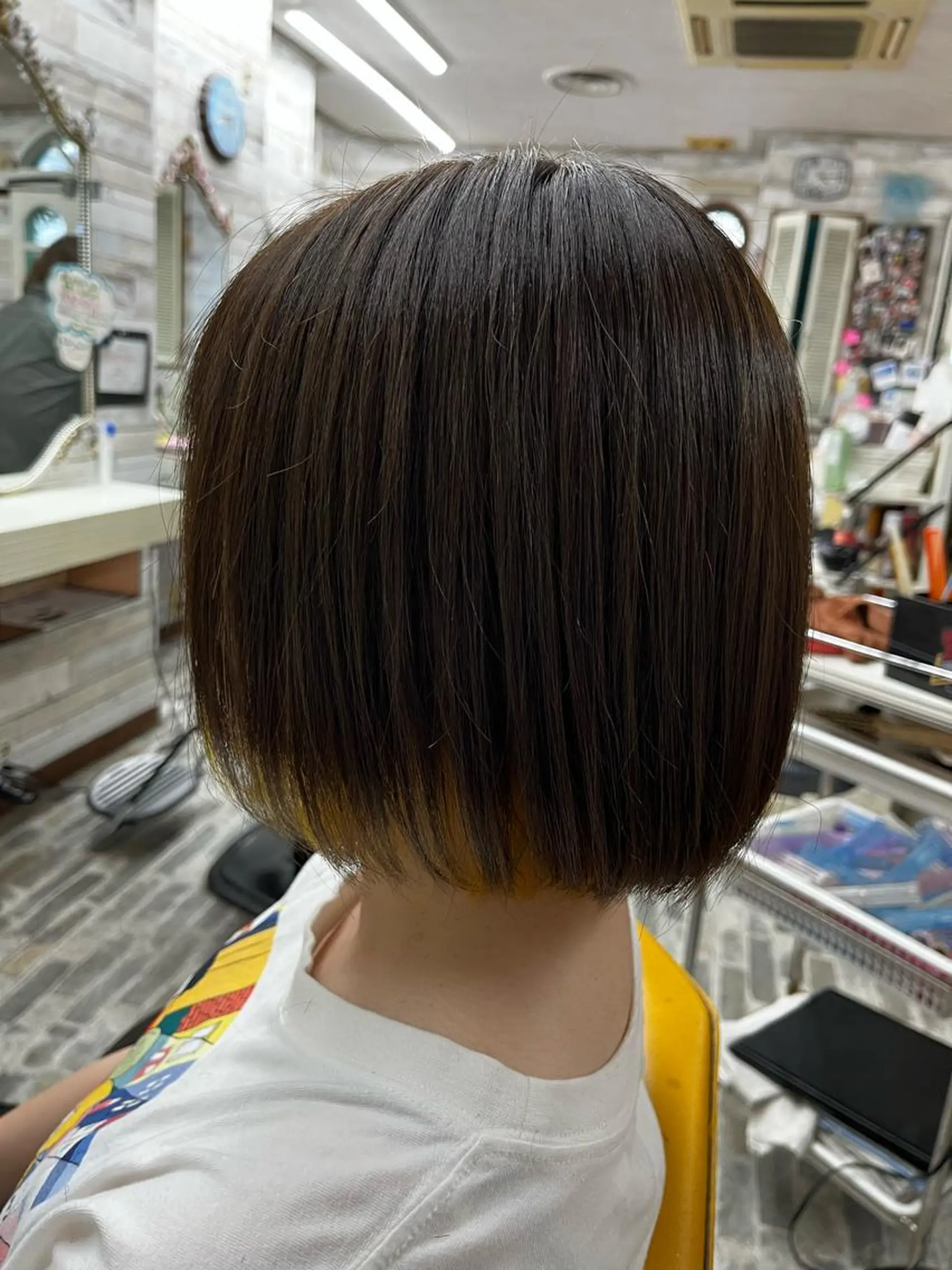 ショート カラー ショートボブ イヤリングカラー ボブ ショートヘア 大坪 拓斗のヘアスタイル