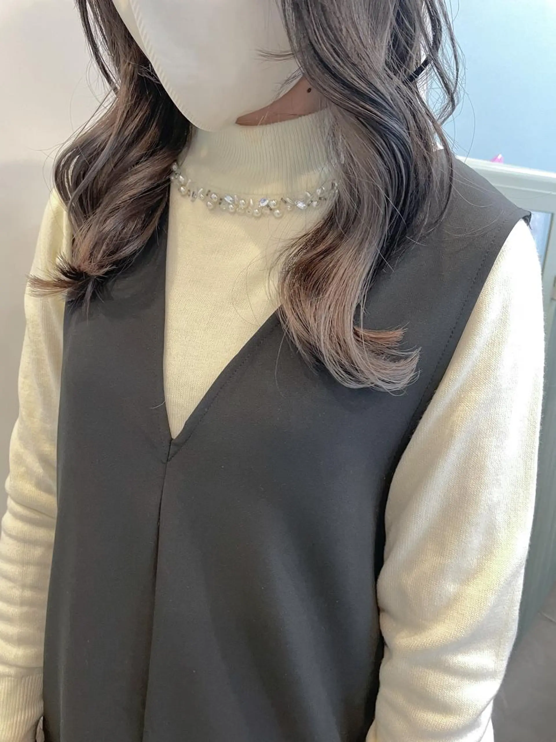 セミロング ボブ 髪質改善 韓国風ヘア 縮毛矯正 トリートメント ヘアカラー トリートメント カラー得意【梅田】 瀧本友梨乃のヘアスタイル