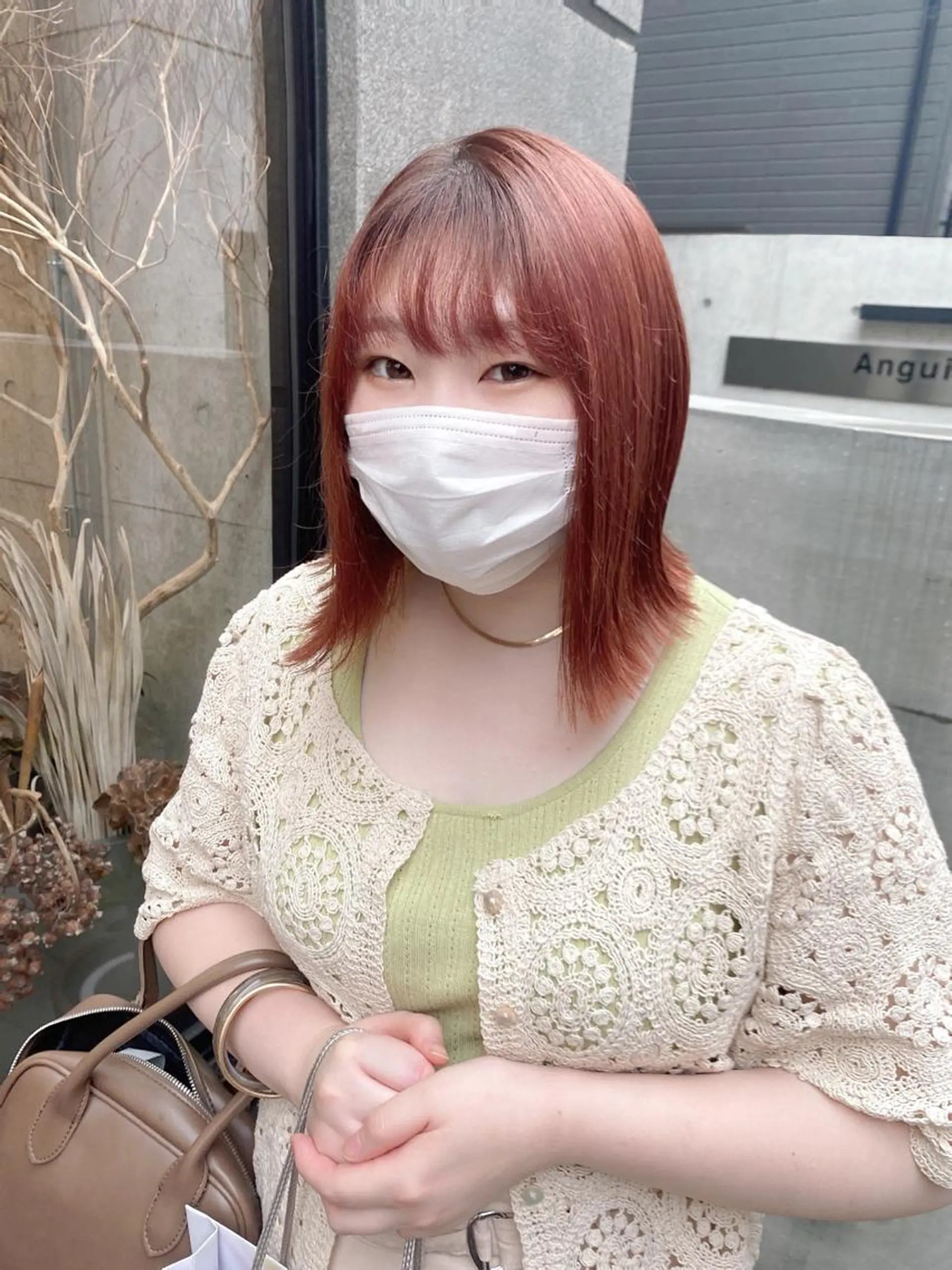 ショート カラー ベージュカラー オレンジ オレンジベージュ ピンクカラー カット kaho🧸 / 大人styleのヘアスタイル