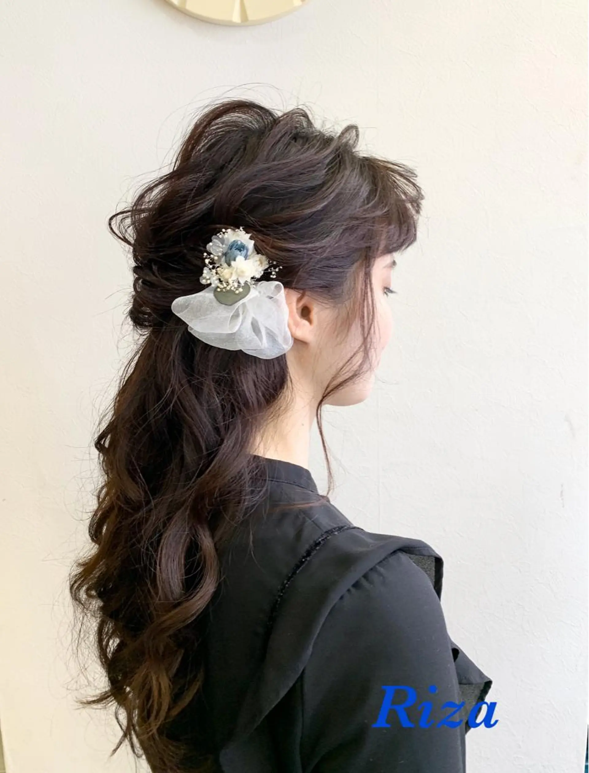 ヘアアレンジ ハーフアップ 谷口 弥生のヘアスタイル