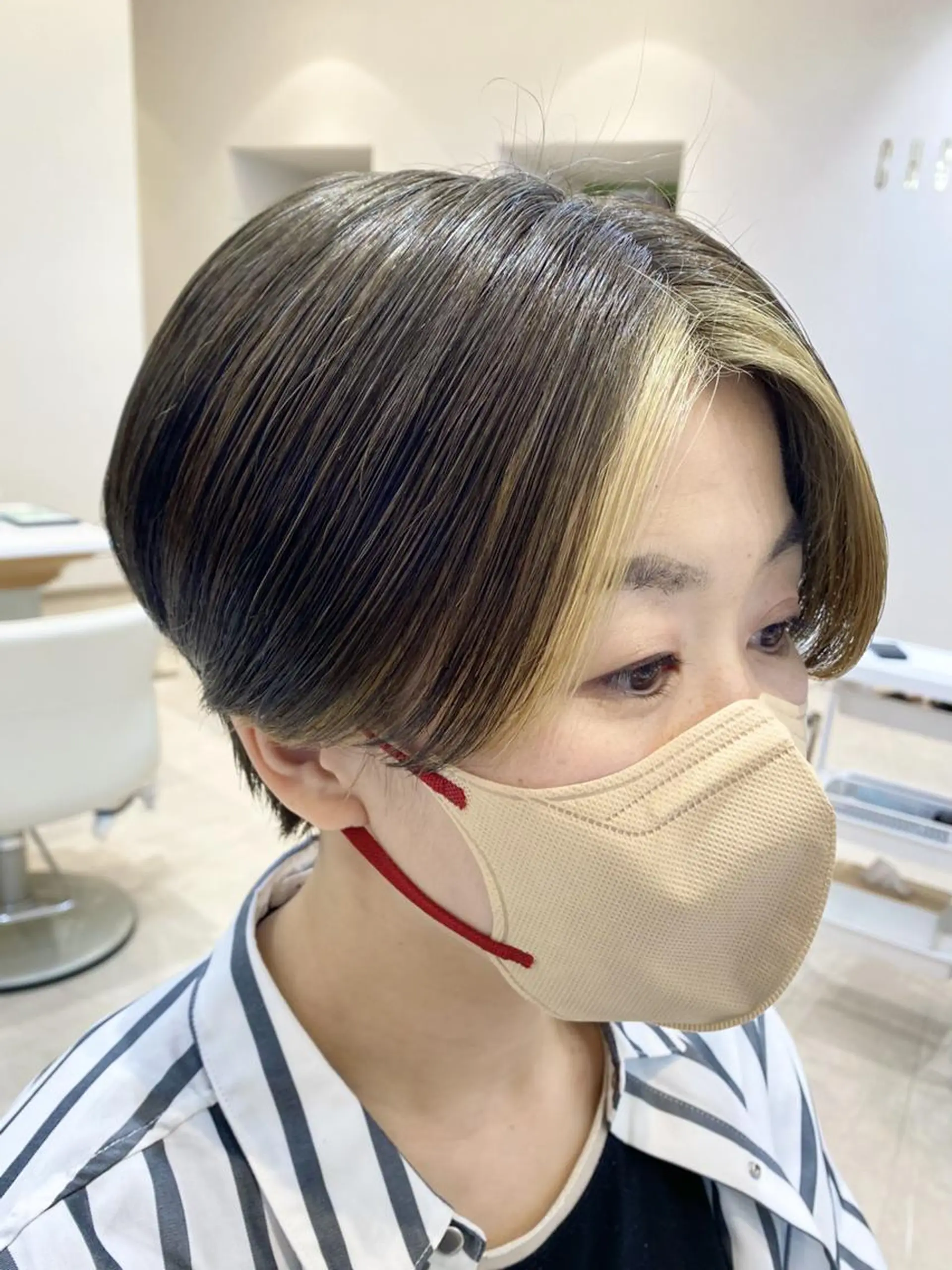 ショート カラー 透明感カラー 田中 有乃のヘアスタイル