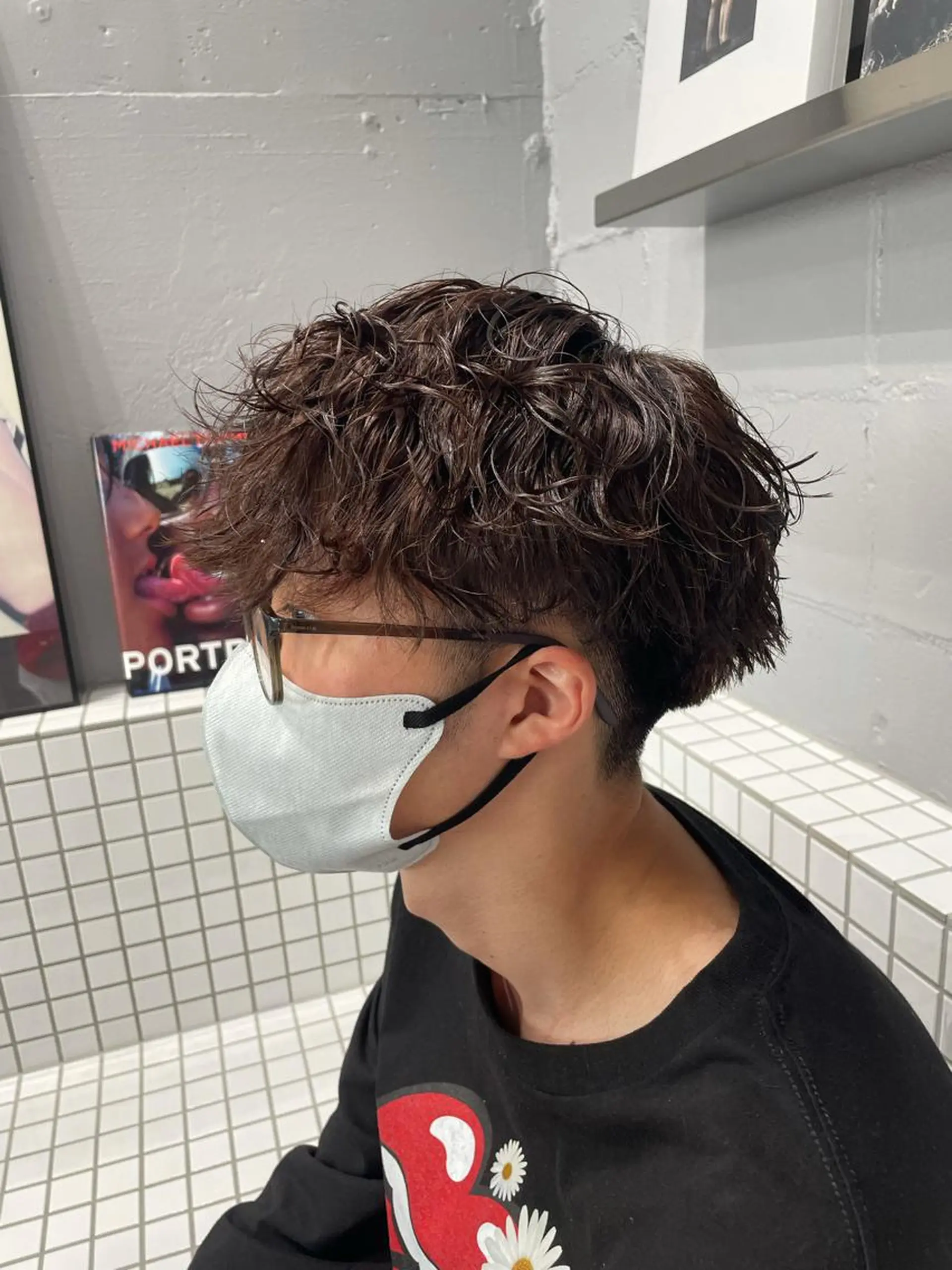 ショート カラー パーマ メンズ メンズパーマ ツイストスパイラルパーマ スパイラルパーマ 🔥メンズカラー🔥 セヤシュウヘイのヘアスタイル