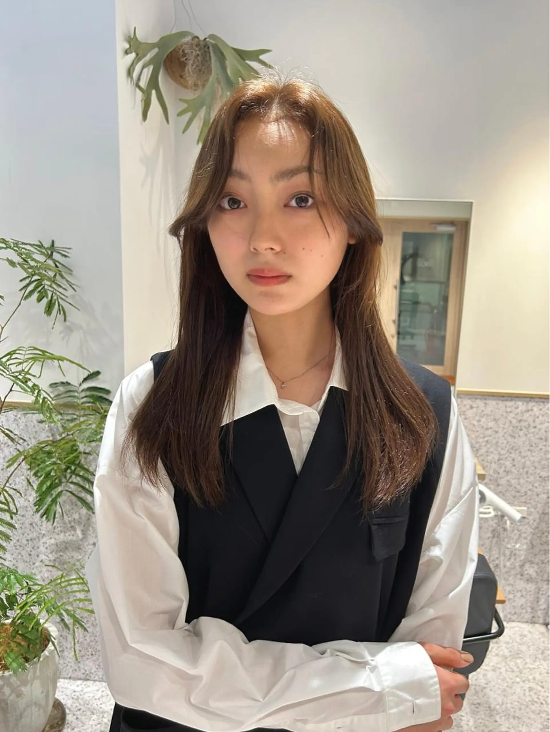 ロング カラー ヘアアレンジ カット トレンドlayer cut💐mihoのヘアスタイル