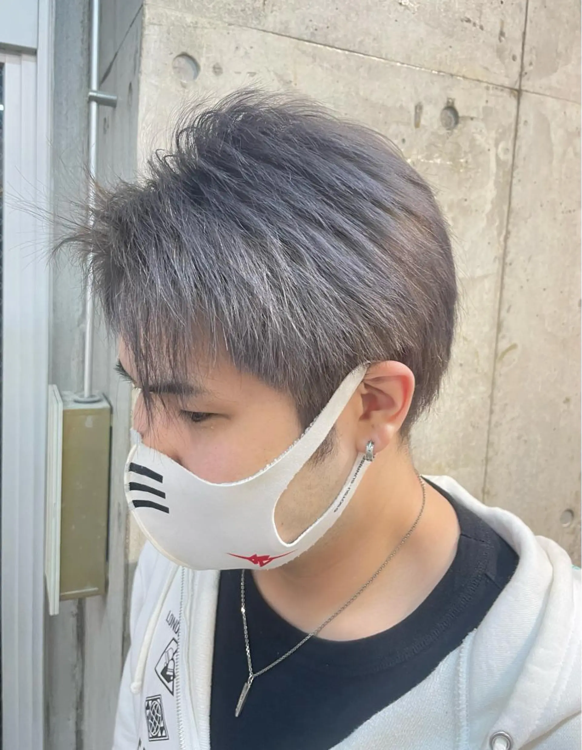 ショート カラー メンズ ラベンダーカラー シルバー SHOTO ハイトー ン/ブロンドカラーのヘアスタイル